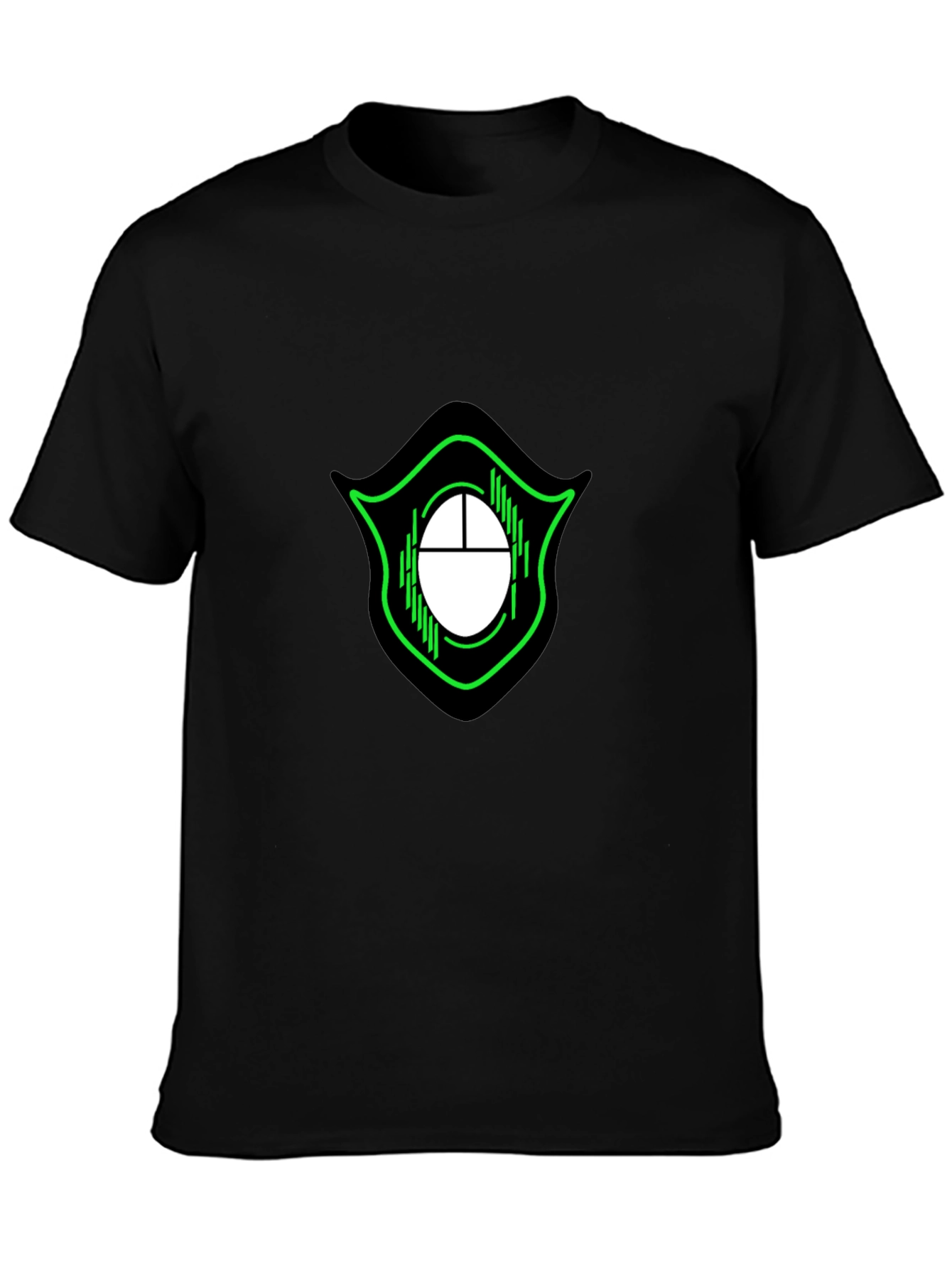 Gaming Mouse Logo Black Cotton Tee