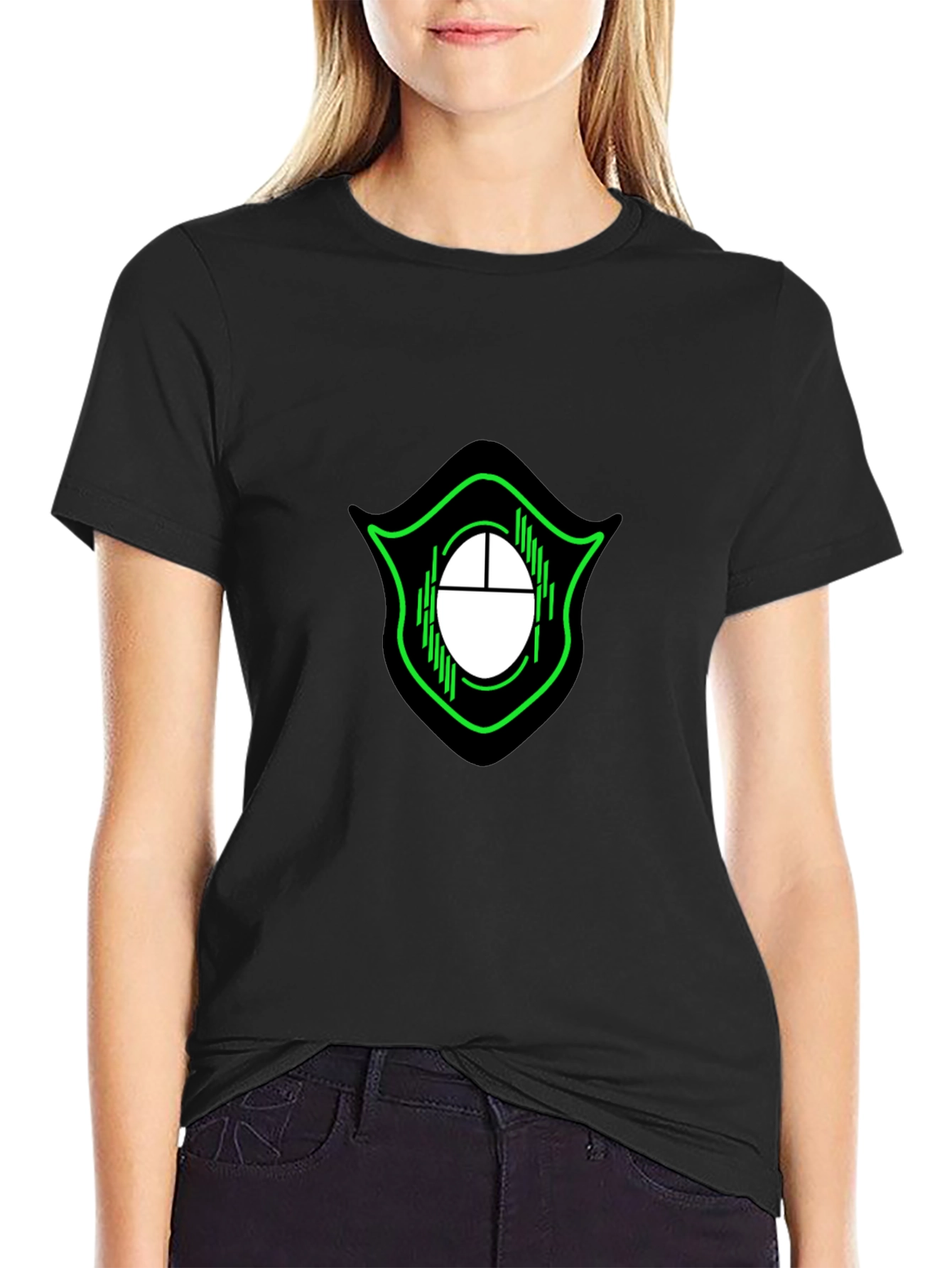 Gaming Mouse Logo Black Cotton Tee