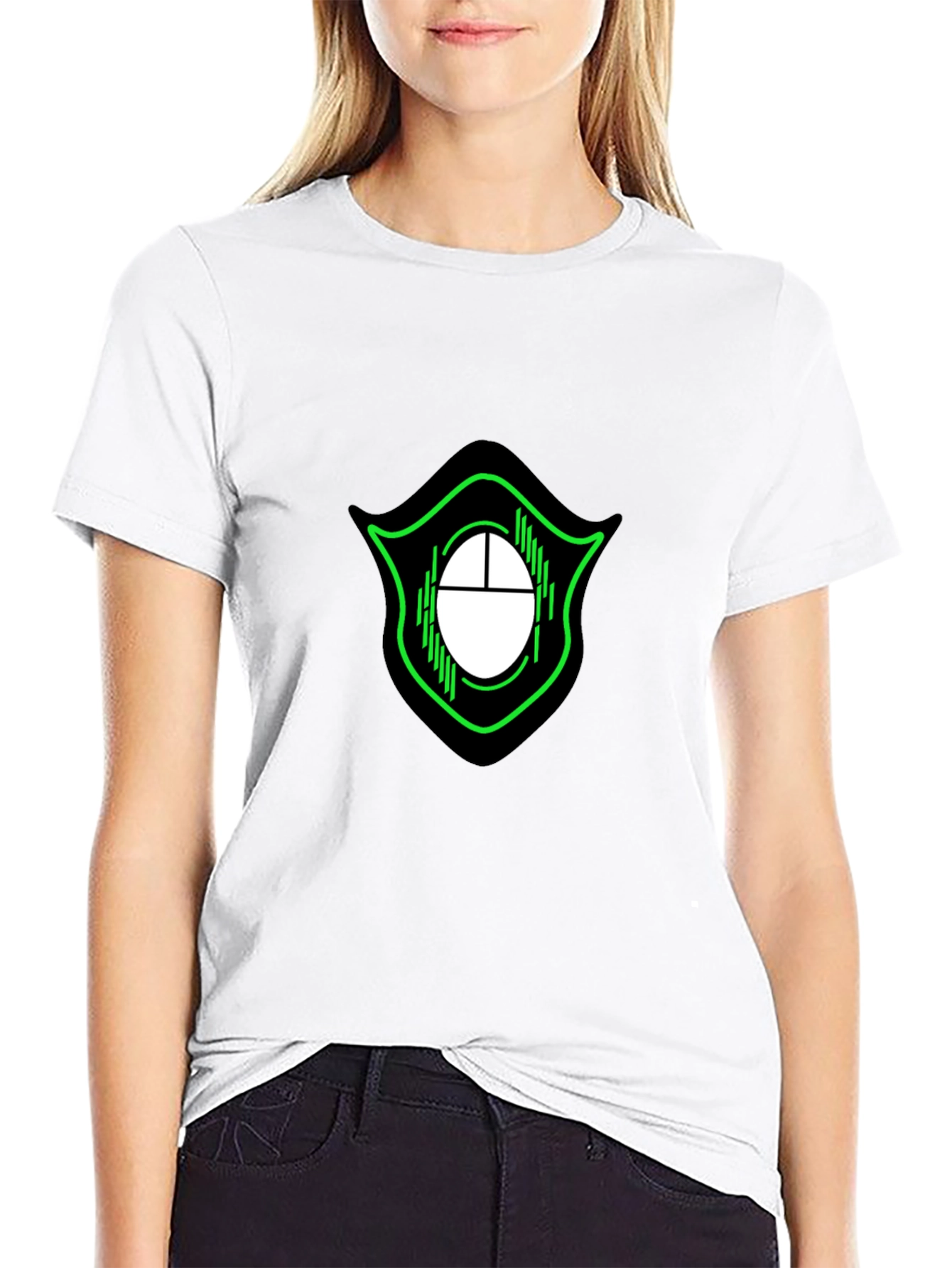 Gaming Mouse Logo Black Cotton Tee