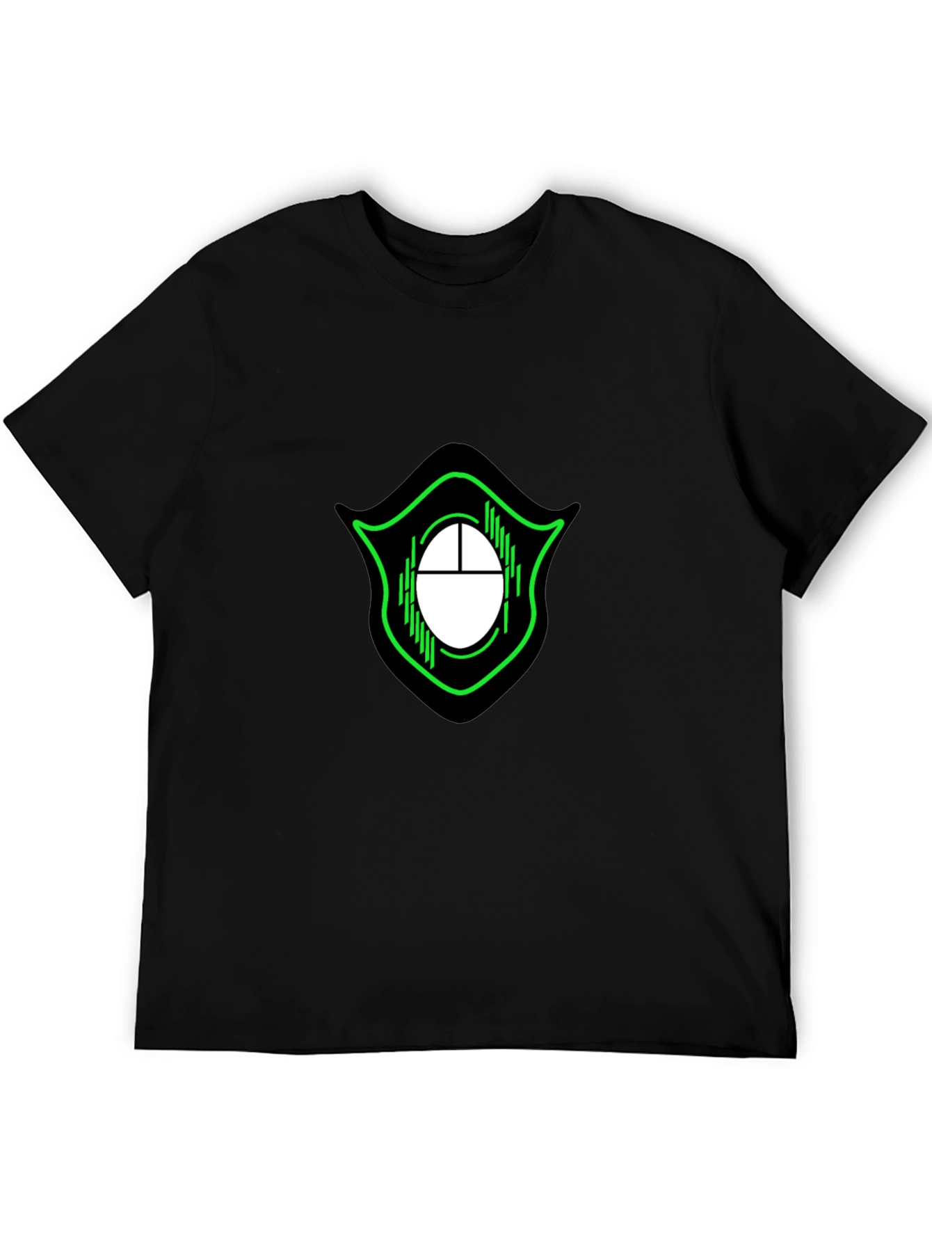 Gaming Mouse Logo Black Cotton Tee