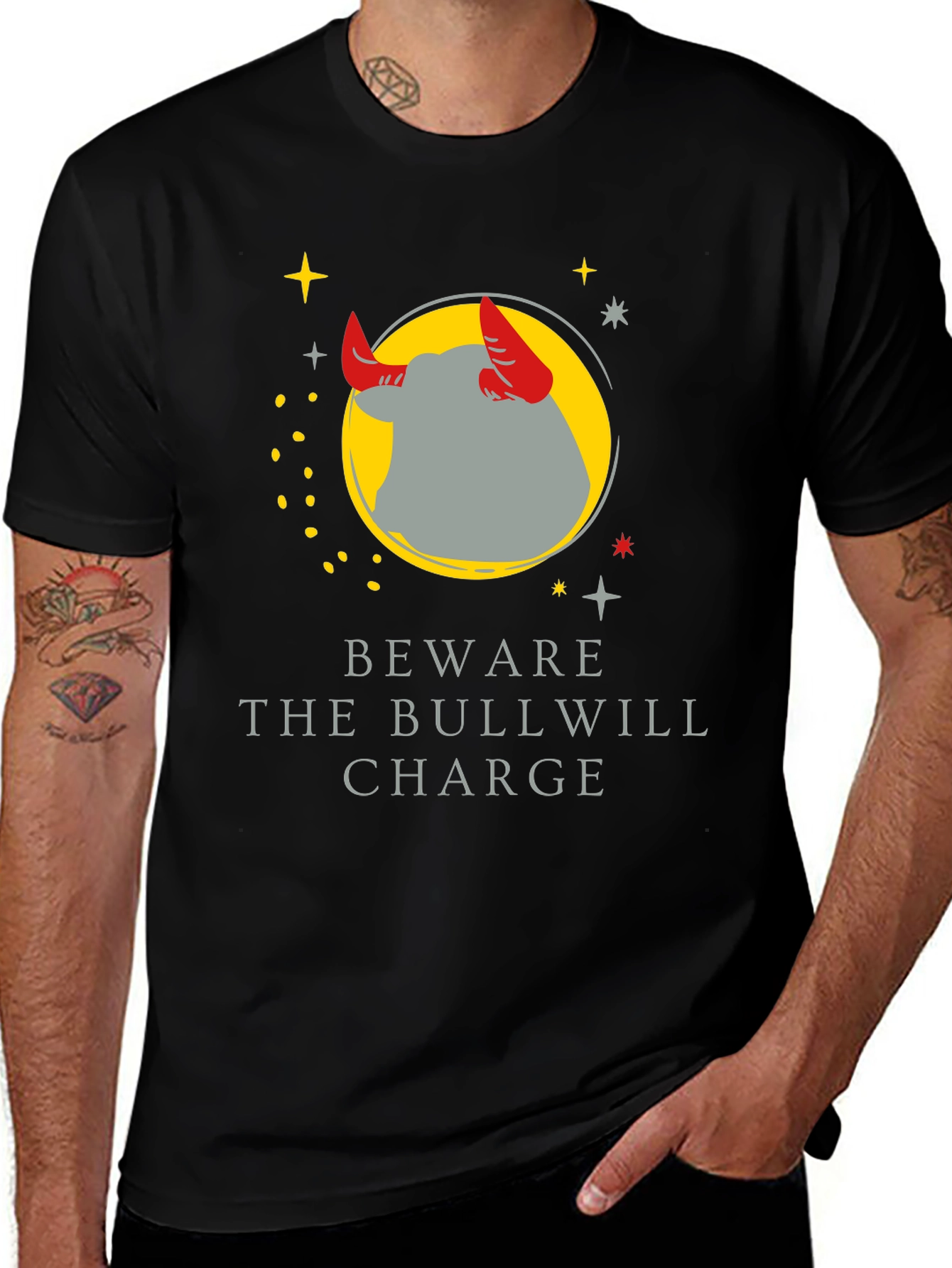 Beware the Bullwill Charge Graphic Tee