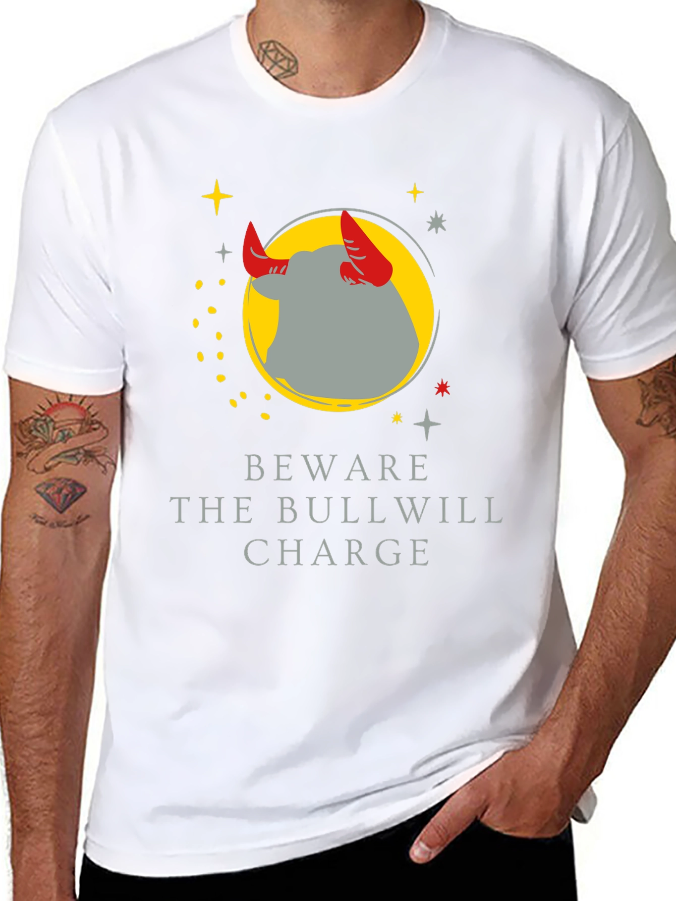 Beware the Bullwill Charge Graphic Tee