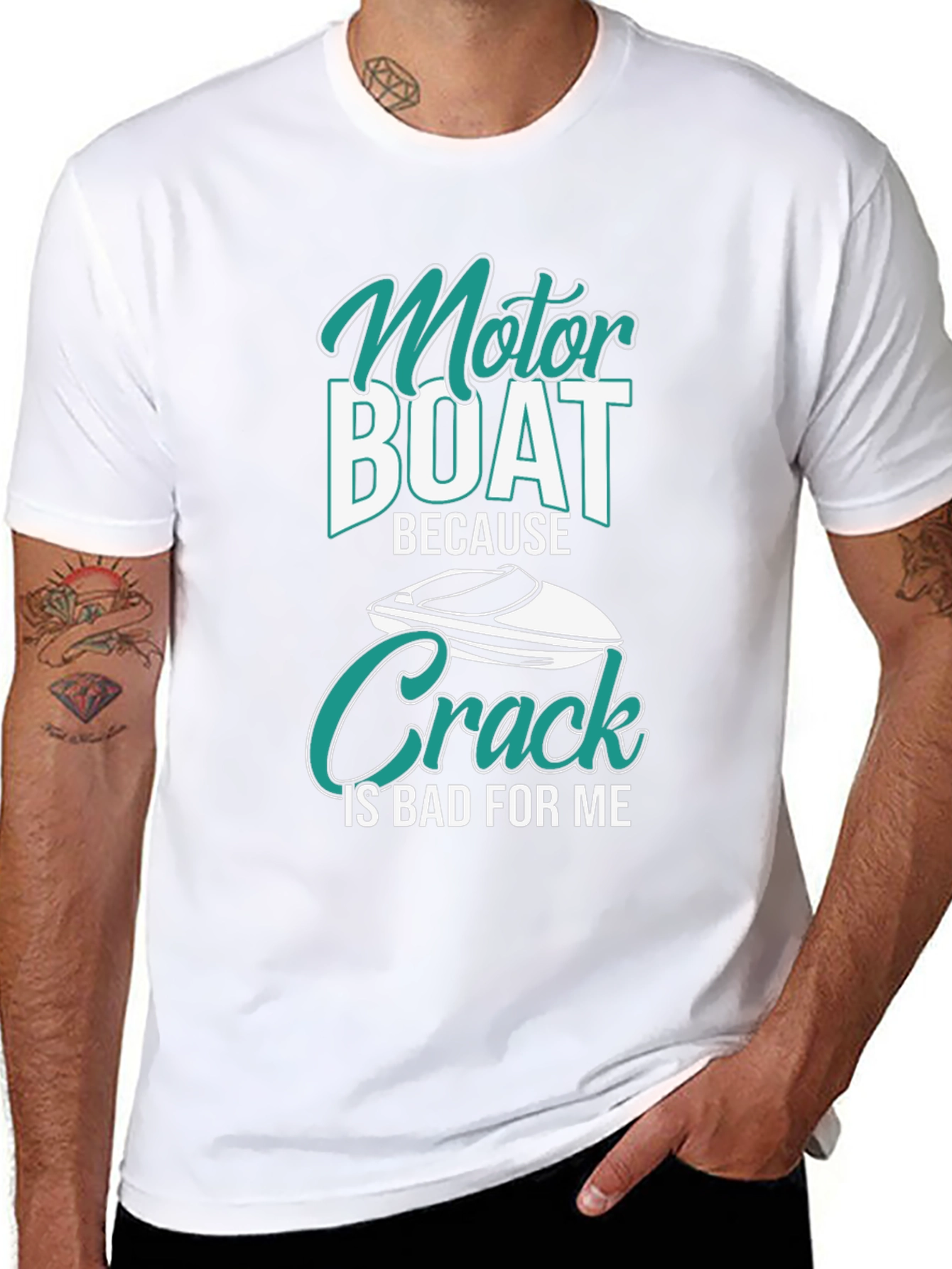 Motor Boat Because Crack Is Bad T-Shirt