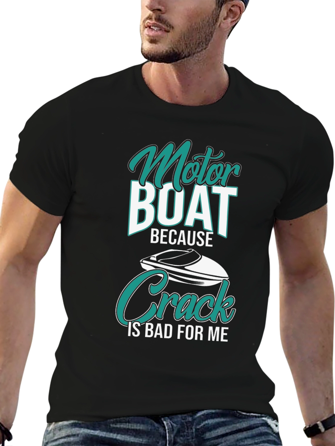 Motor Boat Because Crack Is Bad T-Shirt