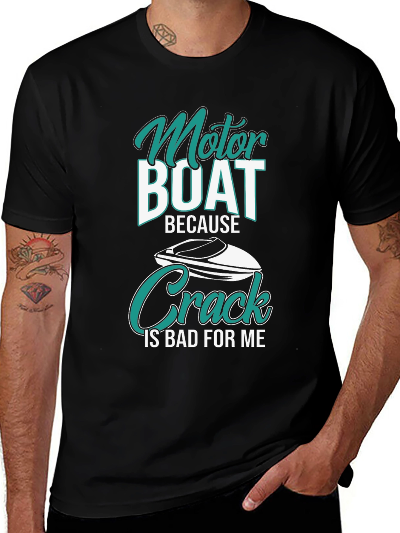 Motor Boat Because Crack Is Bad T-Shirt