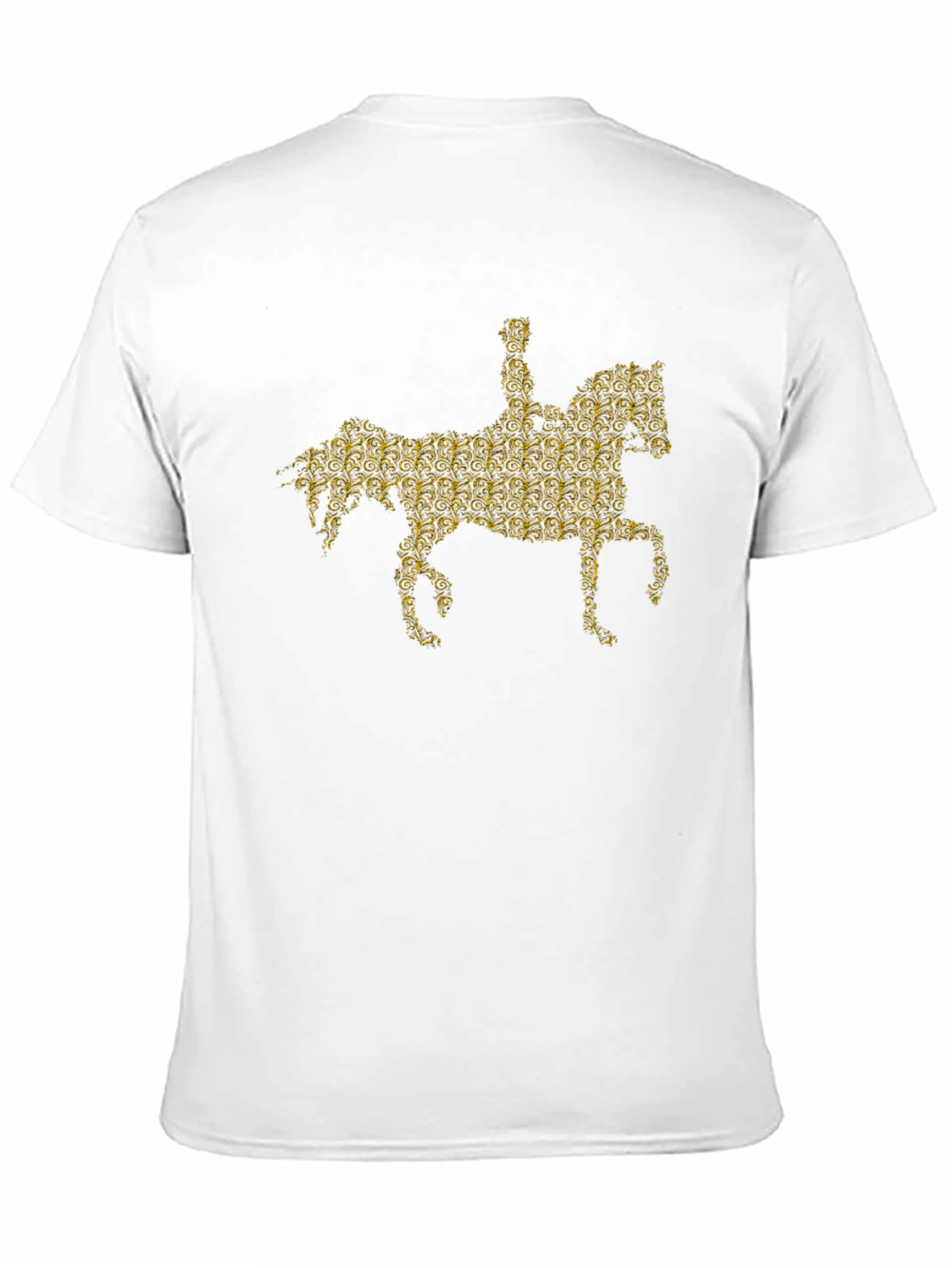 Horse Rider Graphic Print Crew Neck T-Shirt