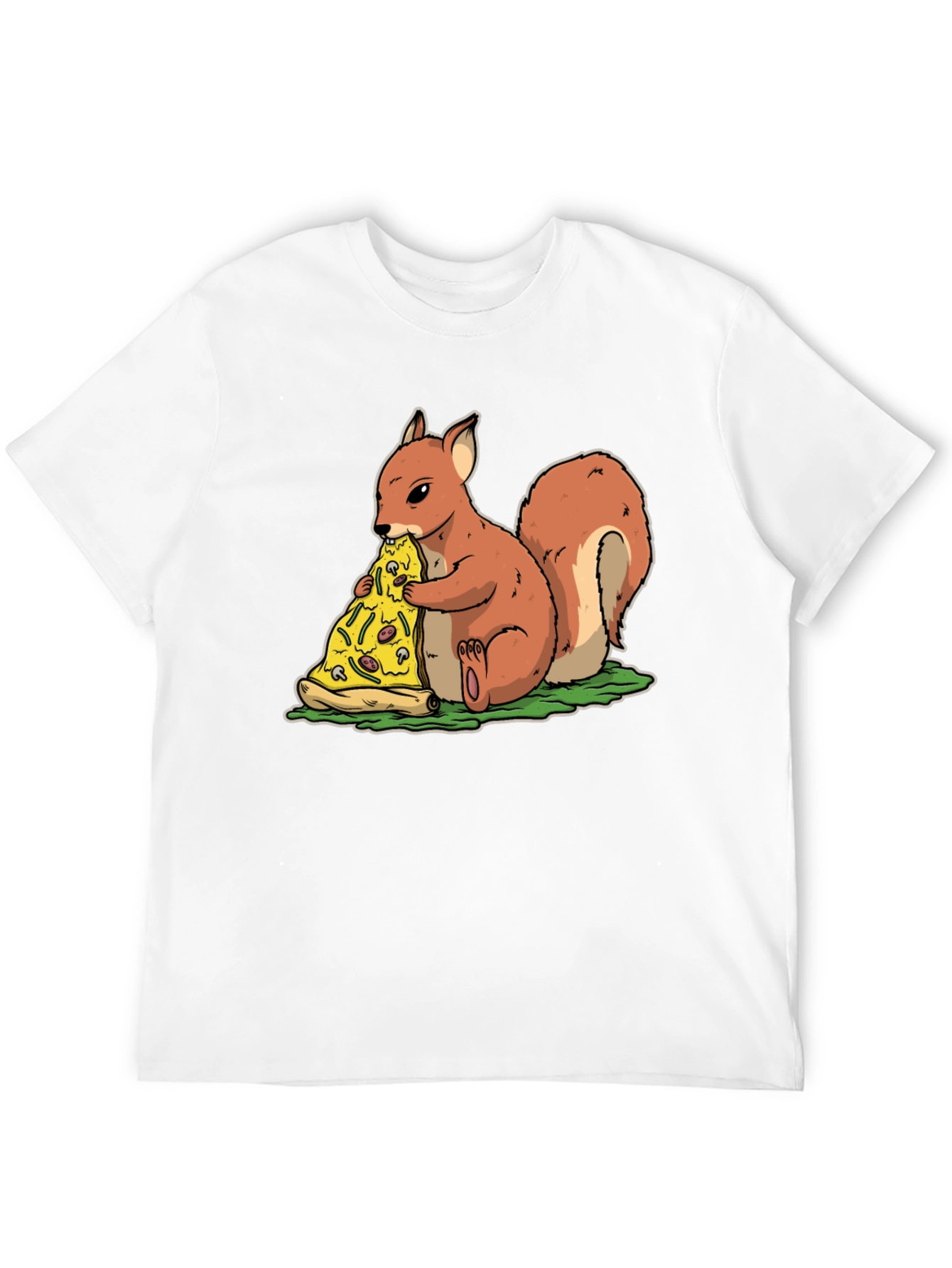 Squirrel Pizza T-Shirt - Funny Graphic Tee