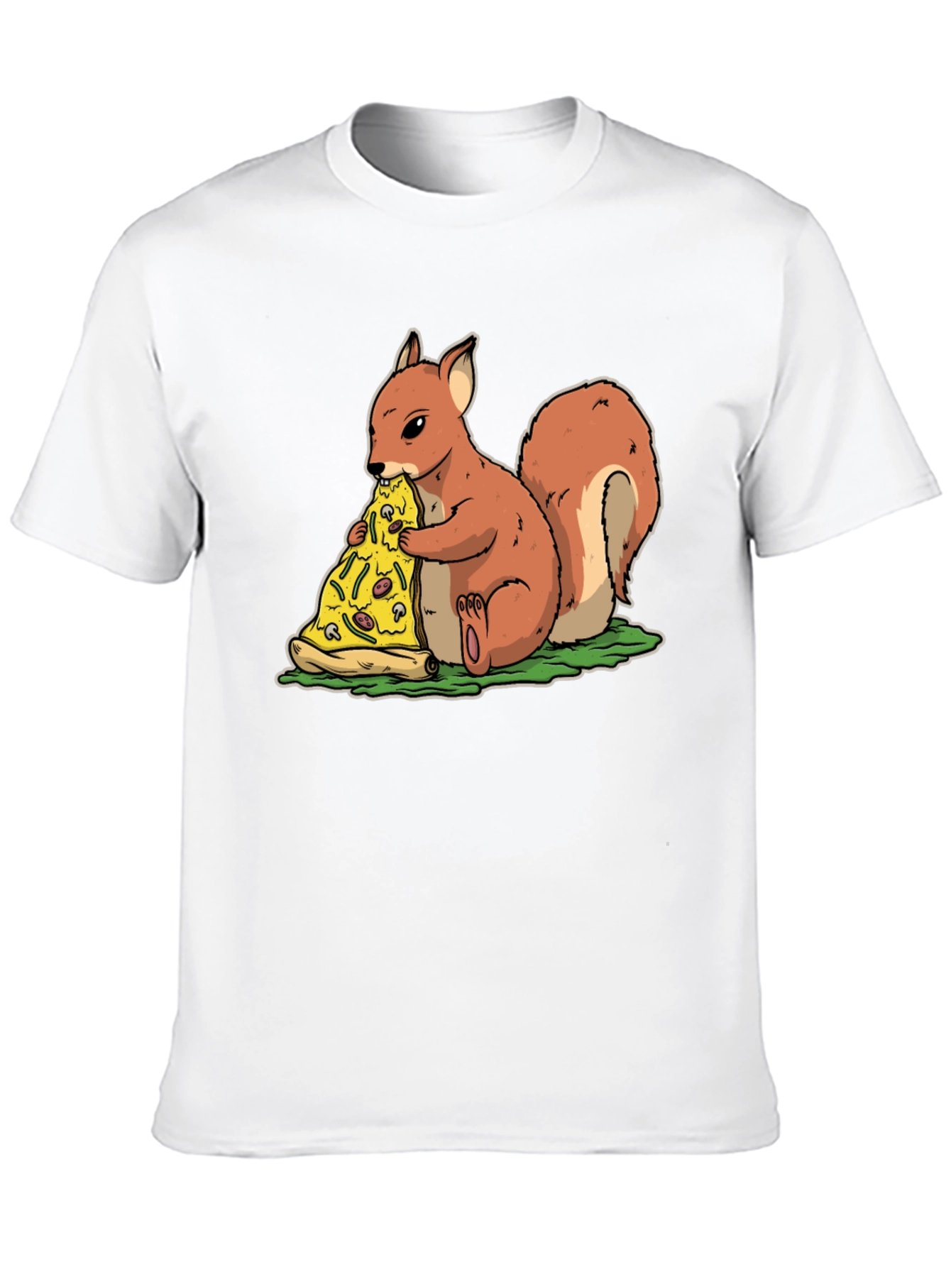 Squirrel Pizza T-Shirt - Funny Graphic Tee