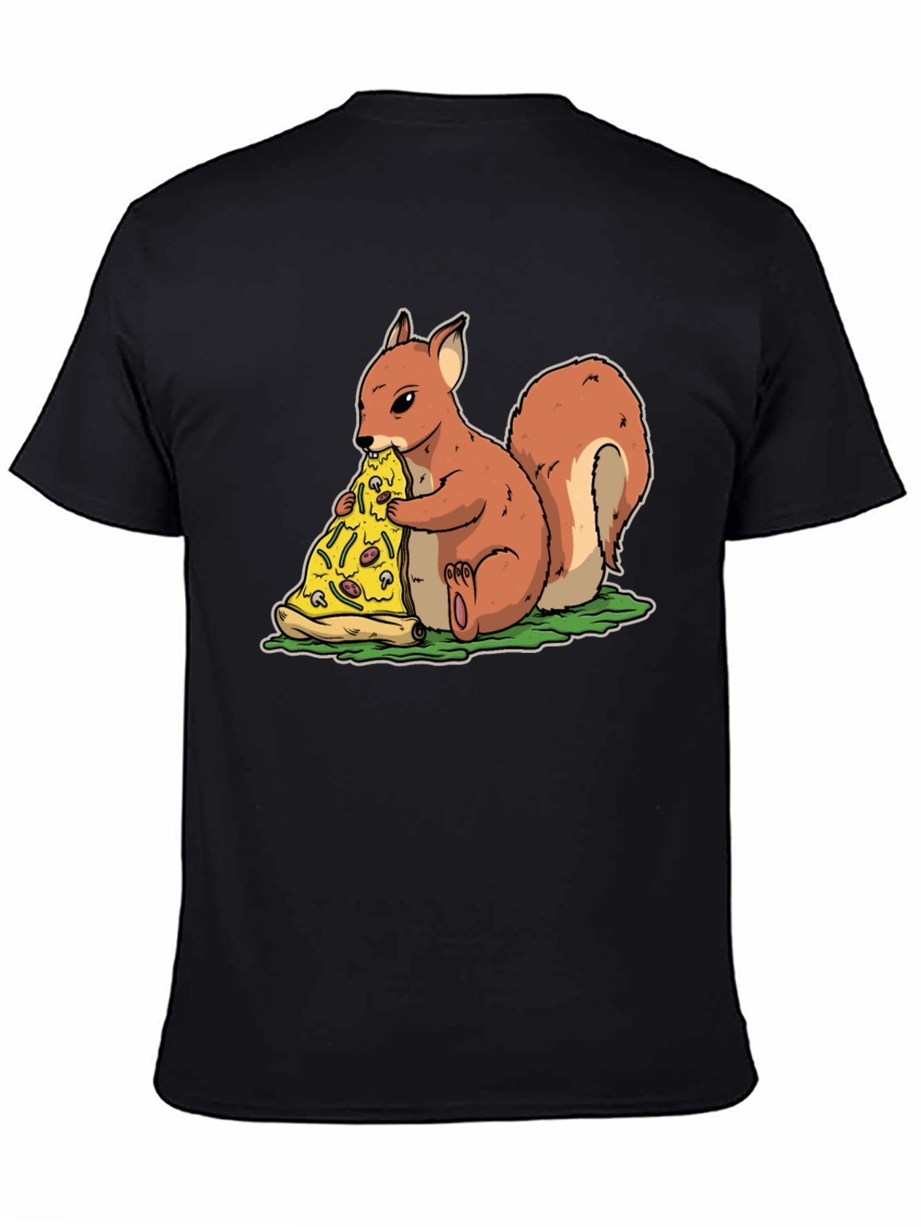 Squirrel Pizza T-Shirt - Funny Graphic Tee
