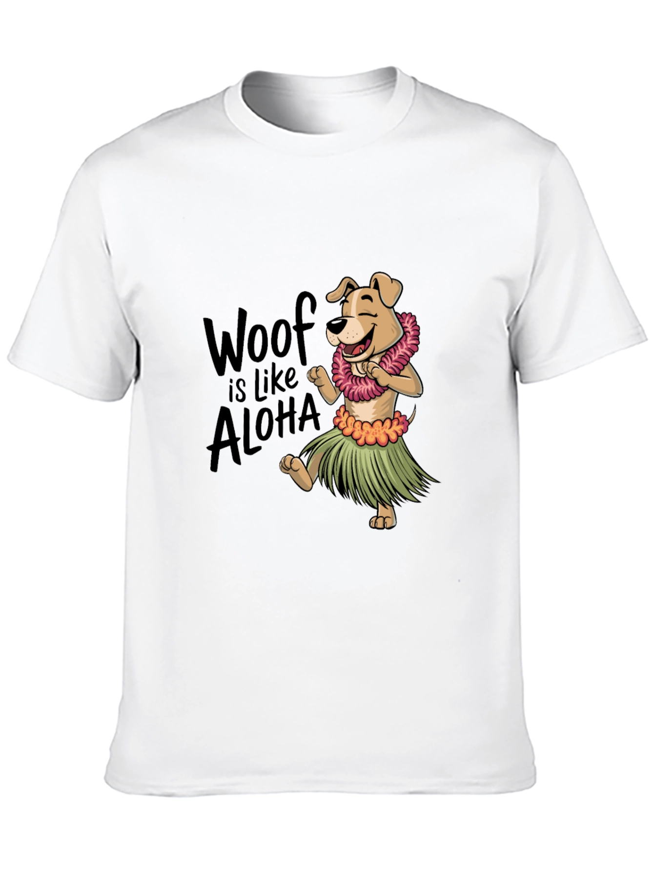 Woof is Like Aloha Graphic Tee - Black