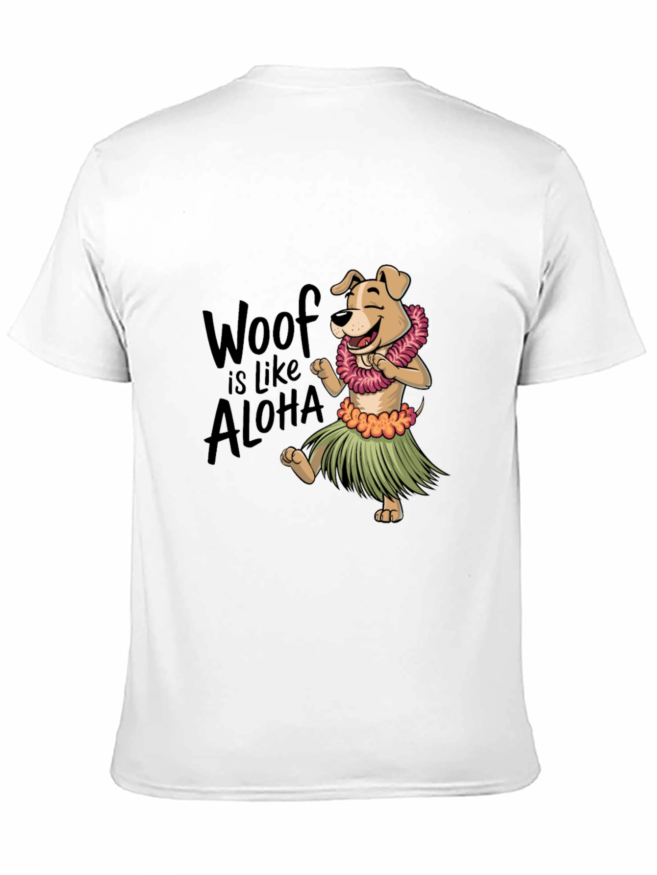 Woof is Like Aloha Graphic Tee - Black