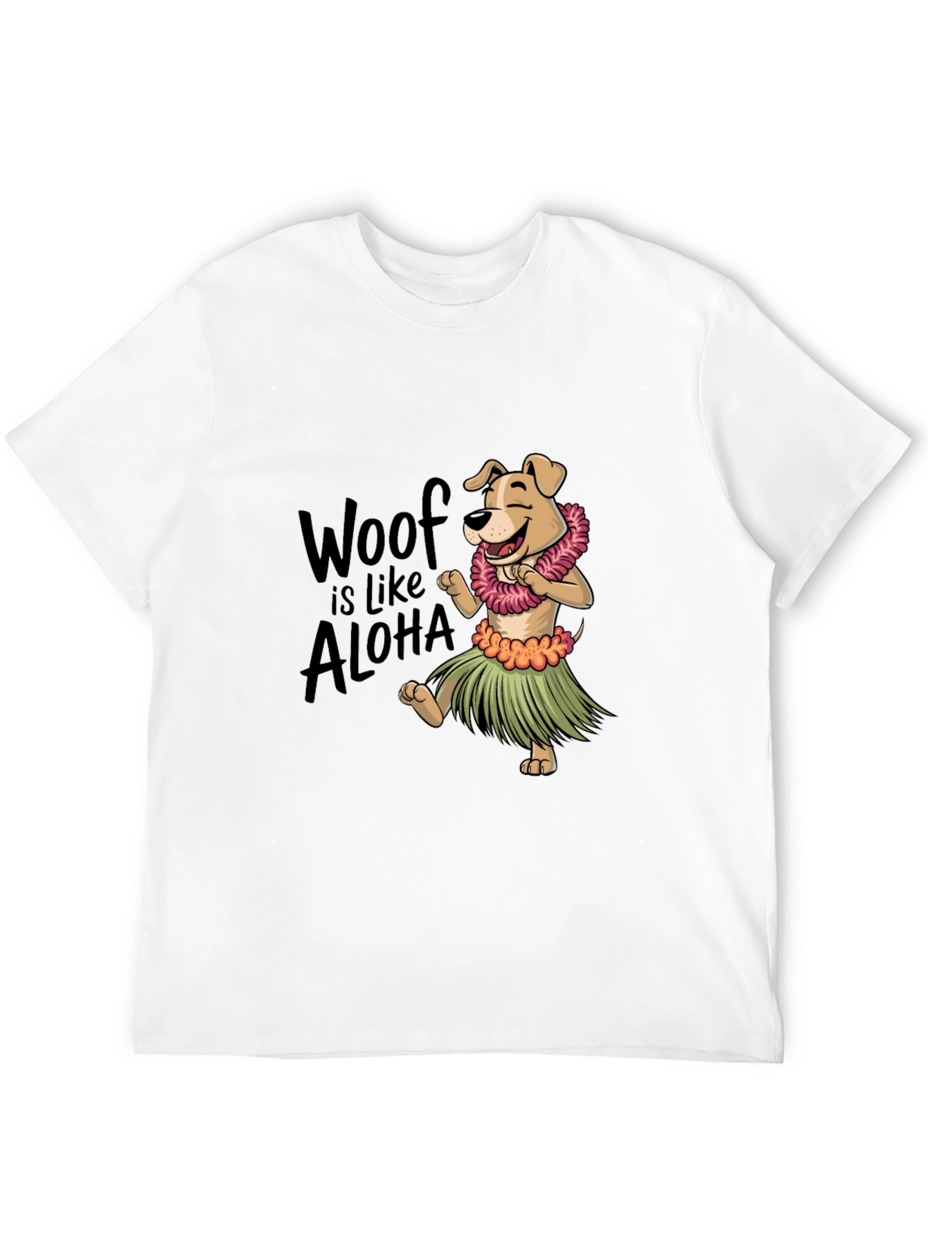 Woof is Like Aloha Graphic Tee - Black