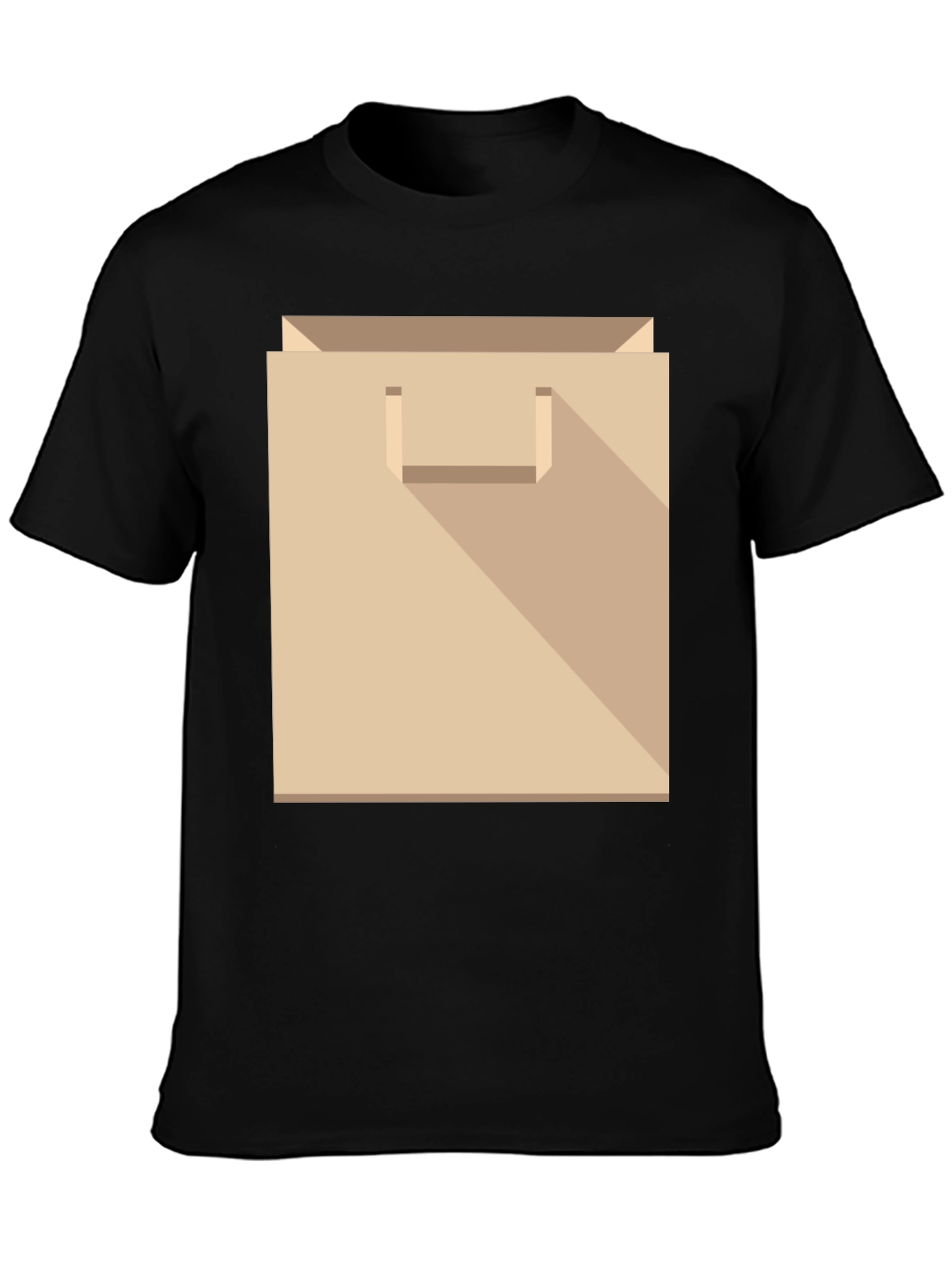 Novelty Paper Bag Graphic T-Shirt
