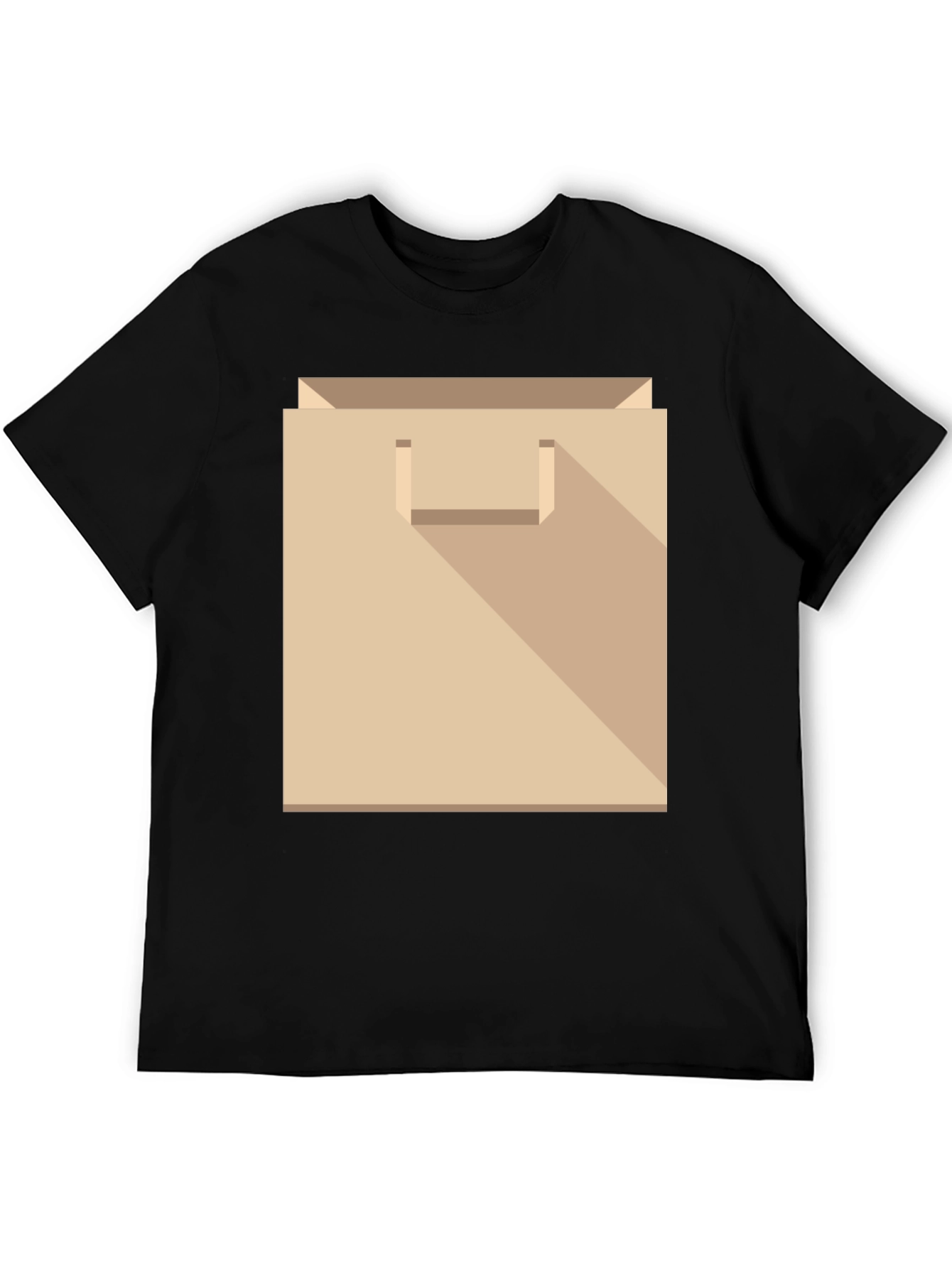Novelty Paper Bag Graphic T-Shirt