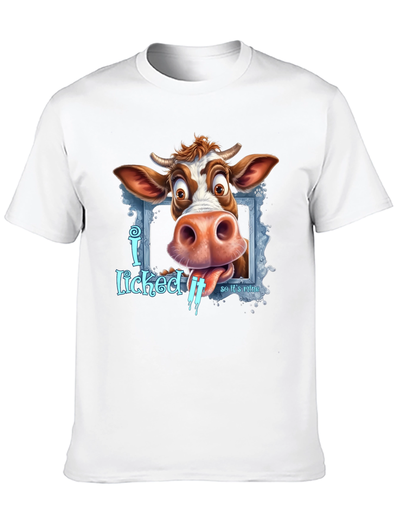 Funny Cow I Licked It Graphic Tee