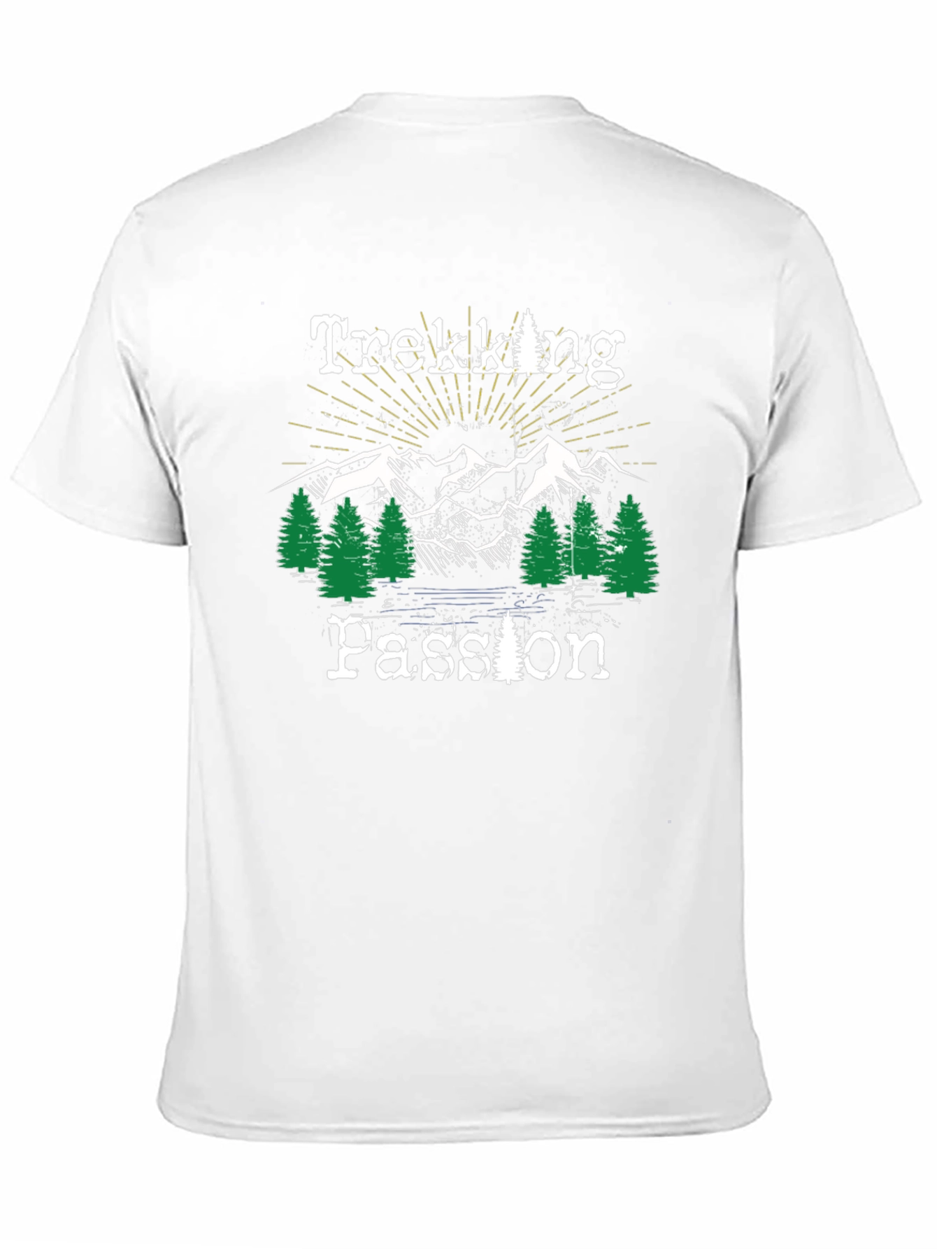 Trekking Passion Black Graphic T-Shirt