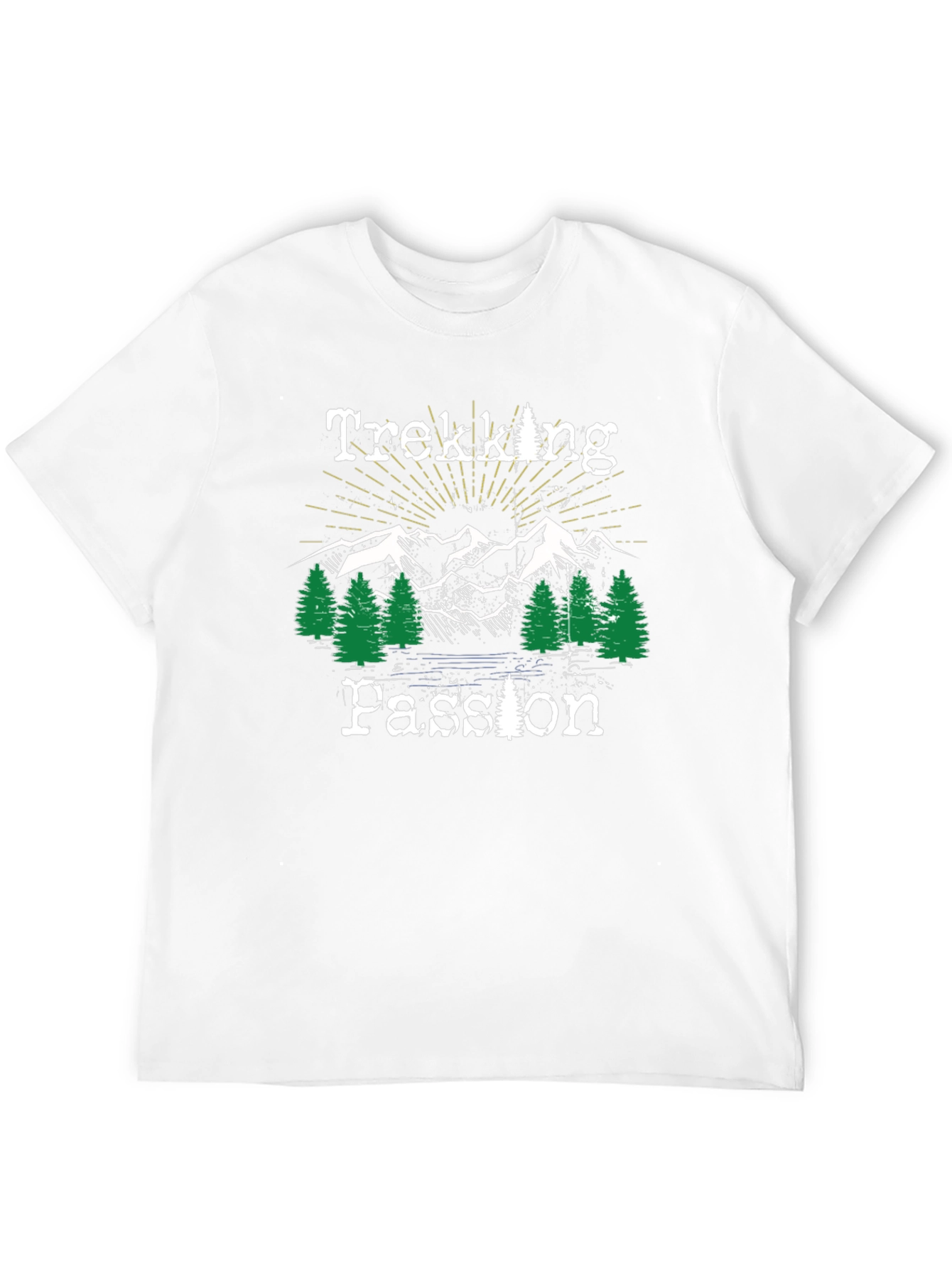 Trekking Passion Black Graphic T-Shirt