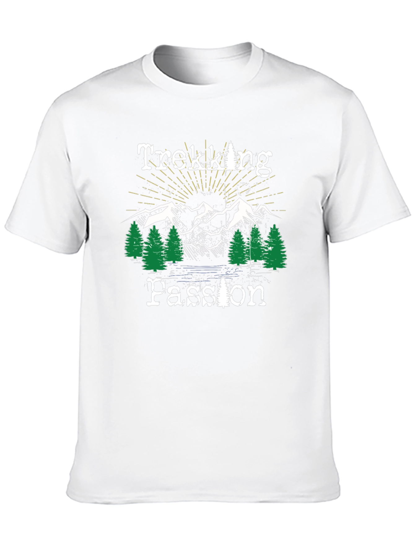 Trekking Passion Black Graphic T-Shirt