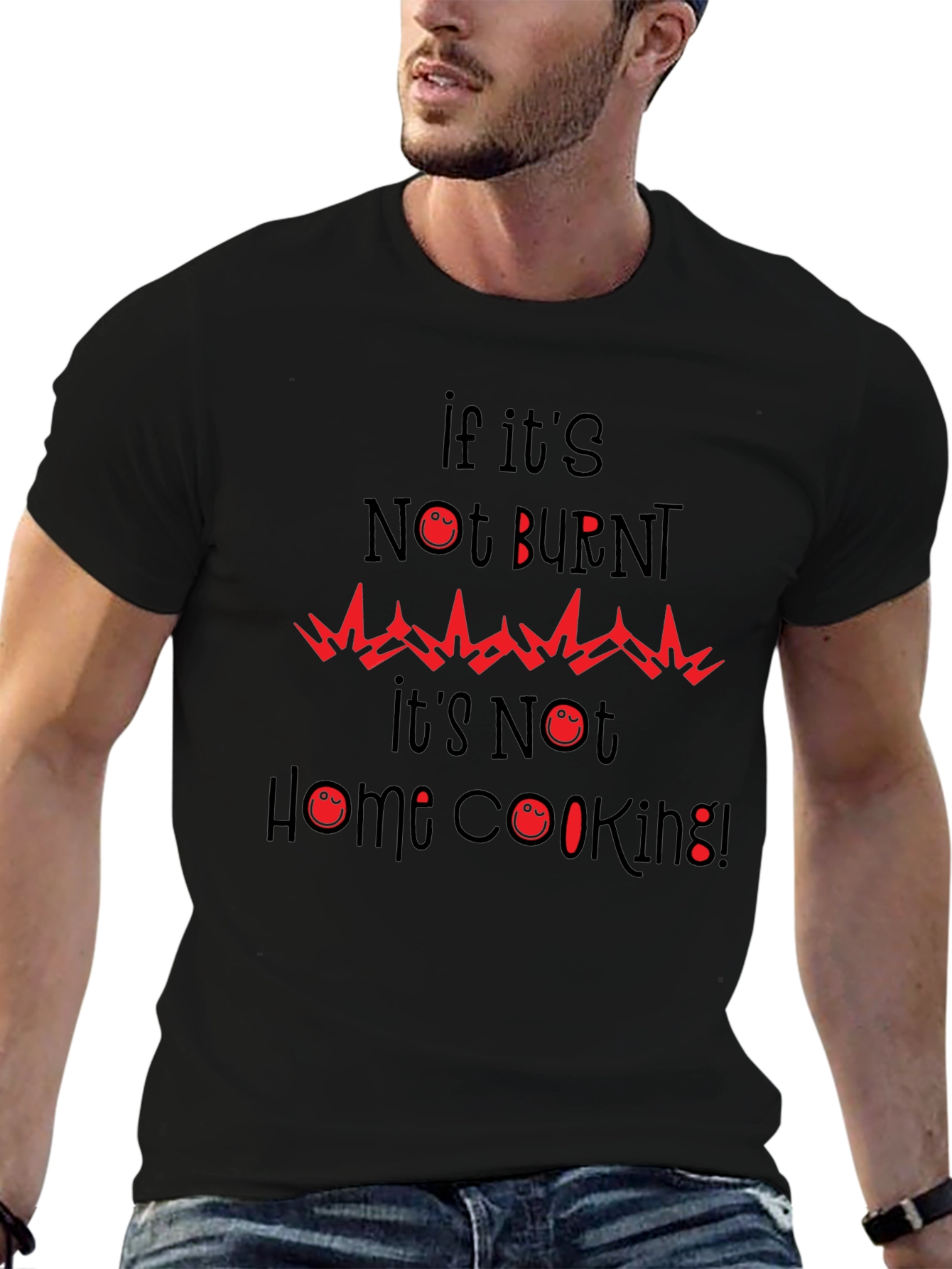 Funny Burnt Home Cooking Graphic Tee