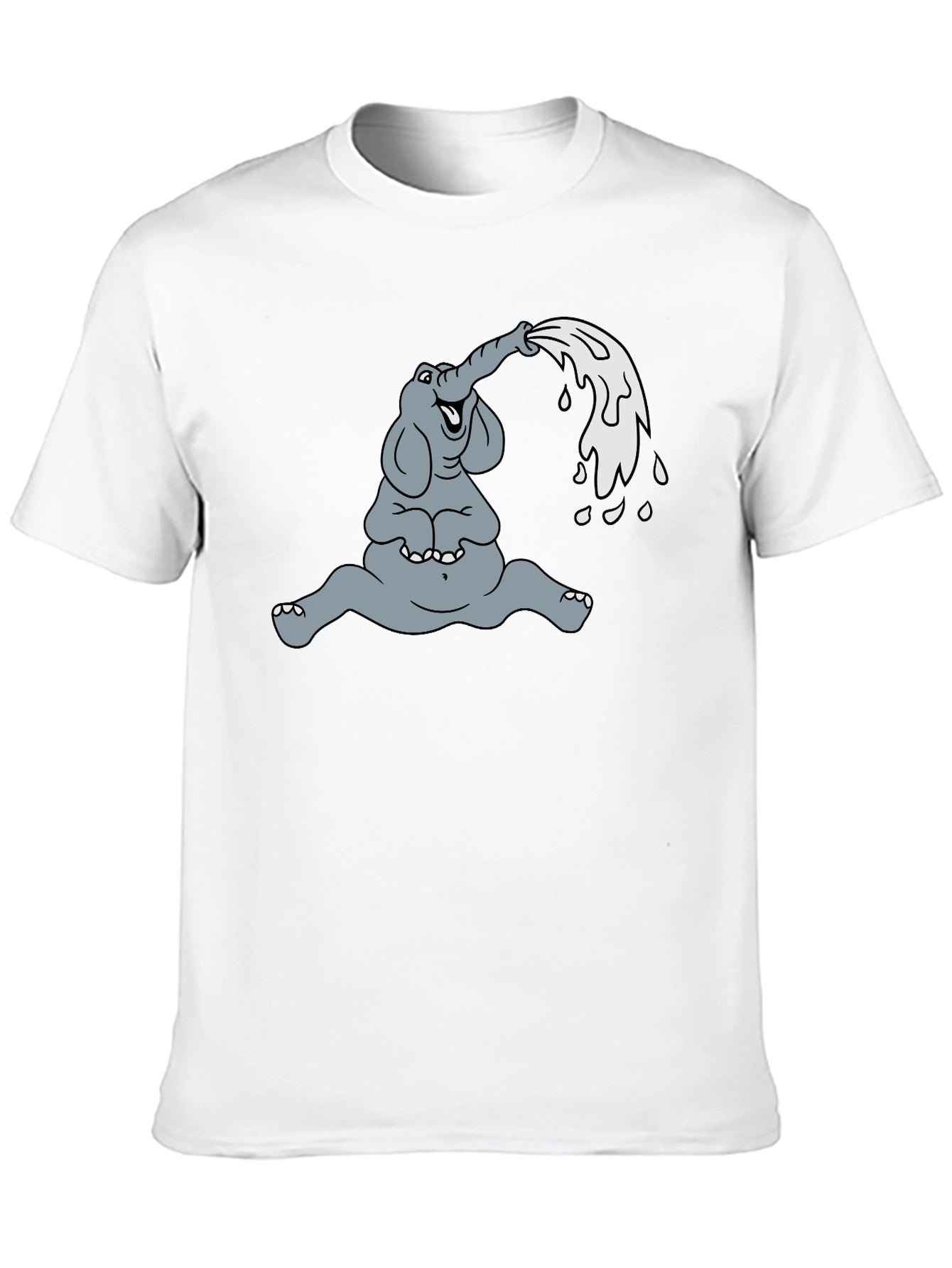 Elephant Cartoon T-Shirt - Funny Animal Graphic Tee