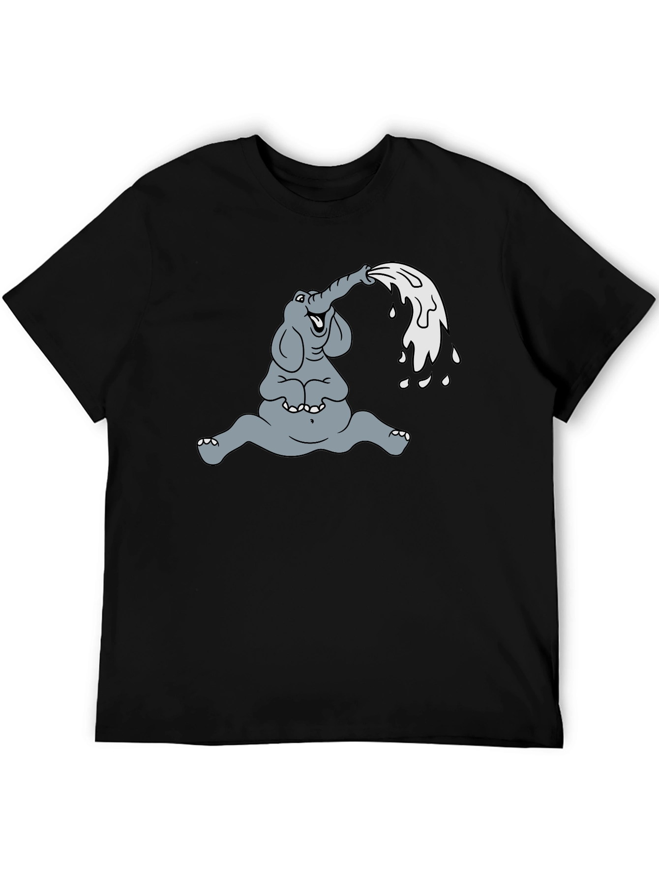 Elephant Cartoon T-Shirt - Funny Animal Graphic Tee