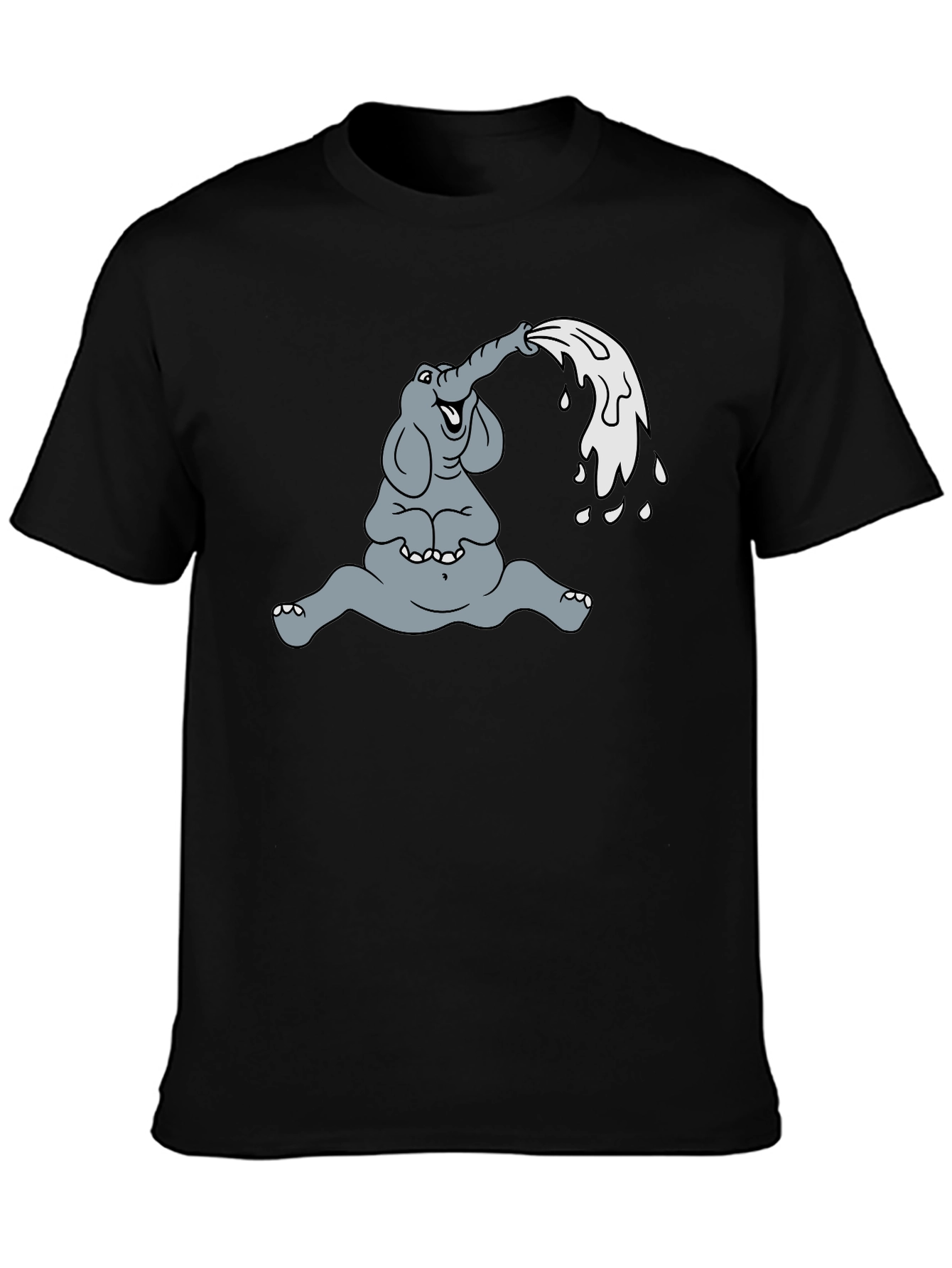 Elephant Cartoon T-Shirt - Funny Animal Graphic Tee