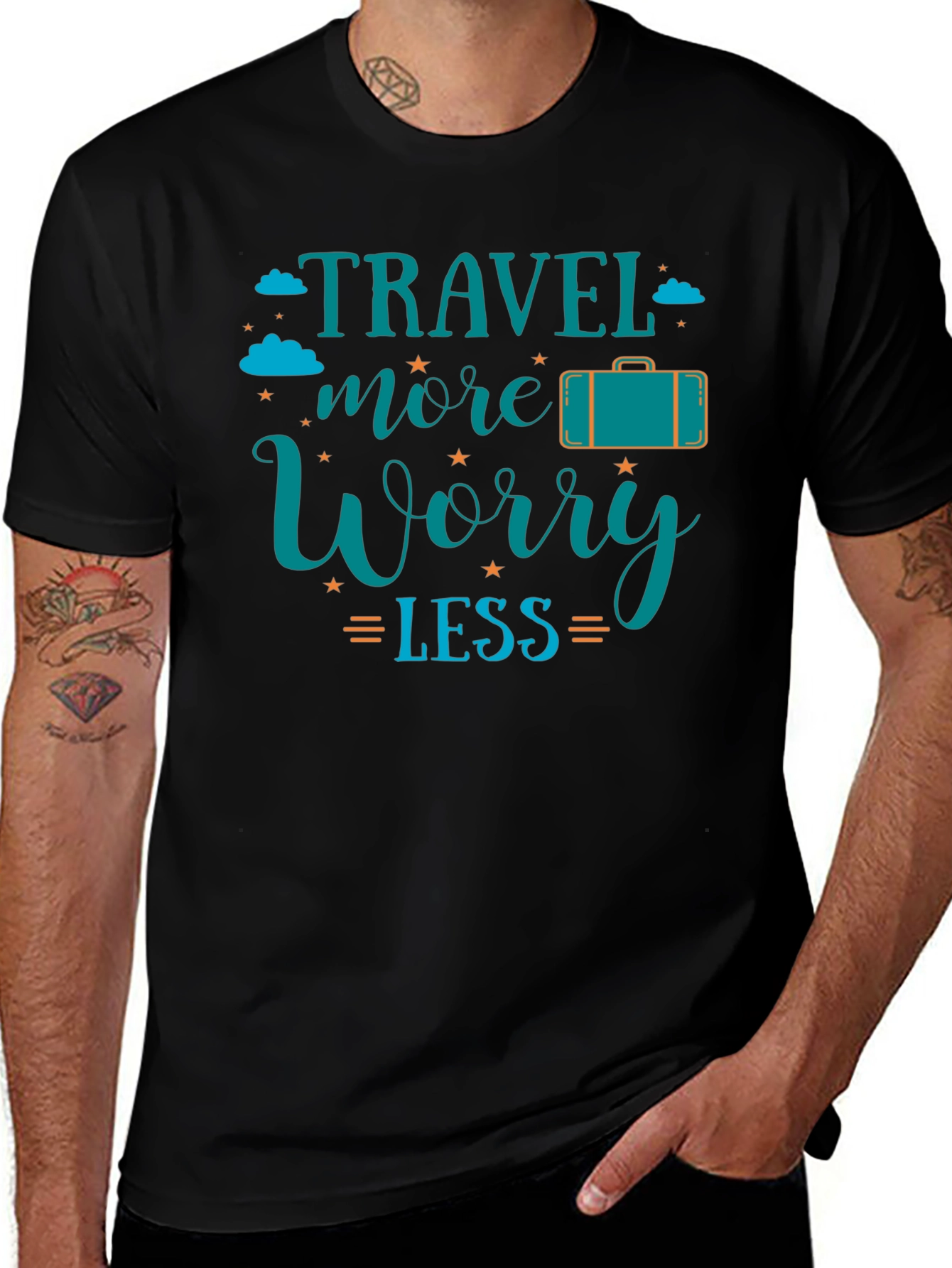 Travel More Worry Less Graphic Tee