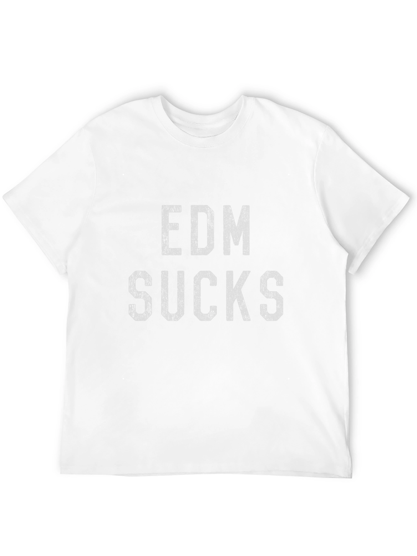 EDM Sucks Black Cotton T-Shirt