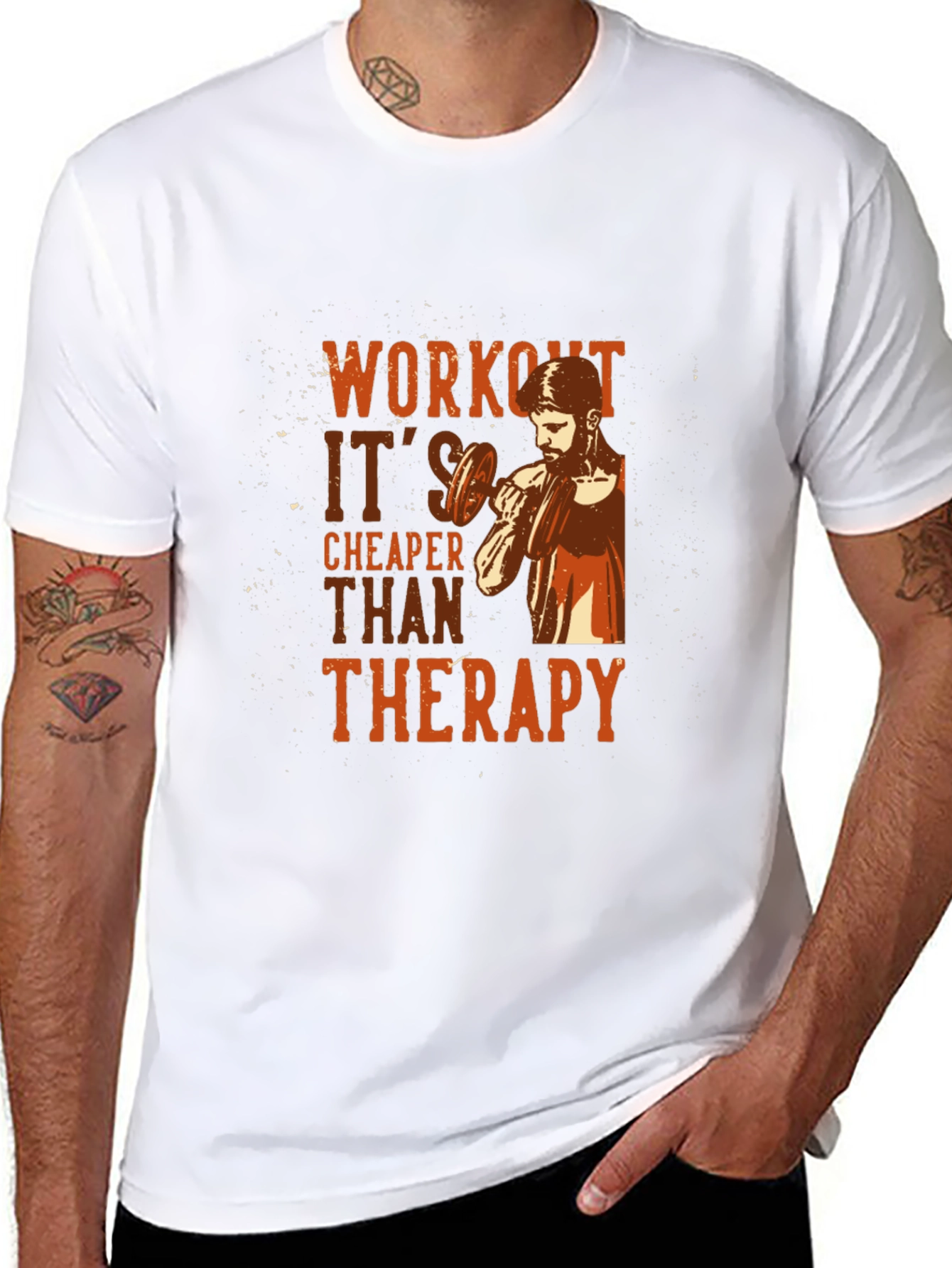 Workout Cheaper Than Therapy Graphic Tee