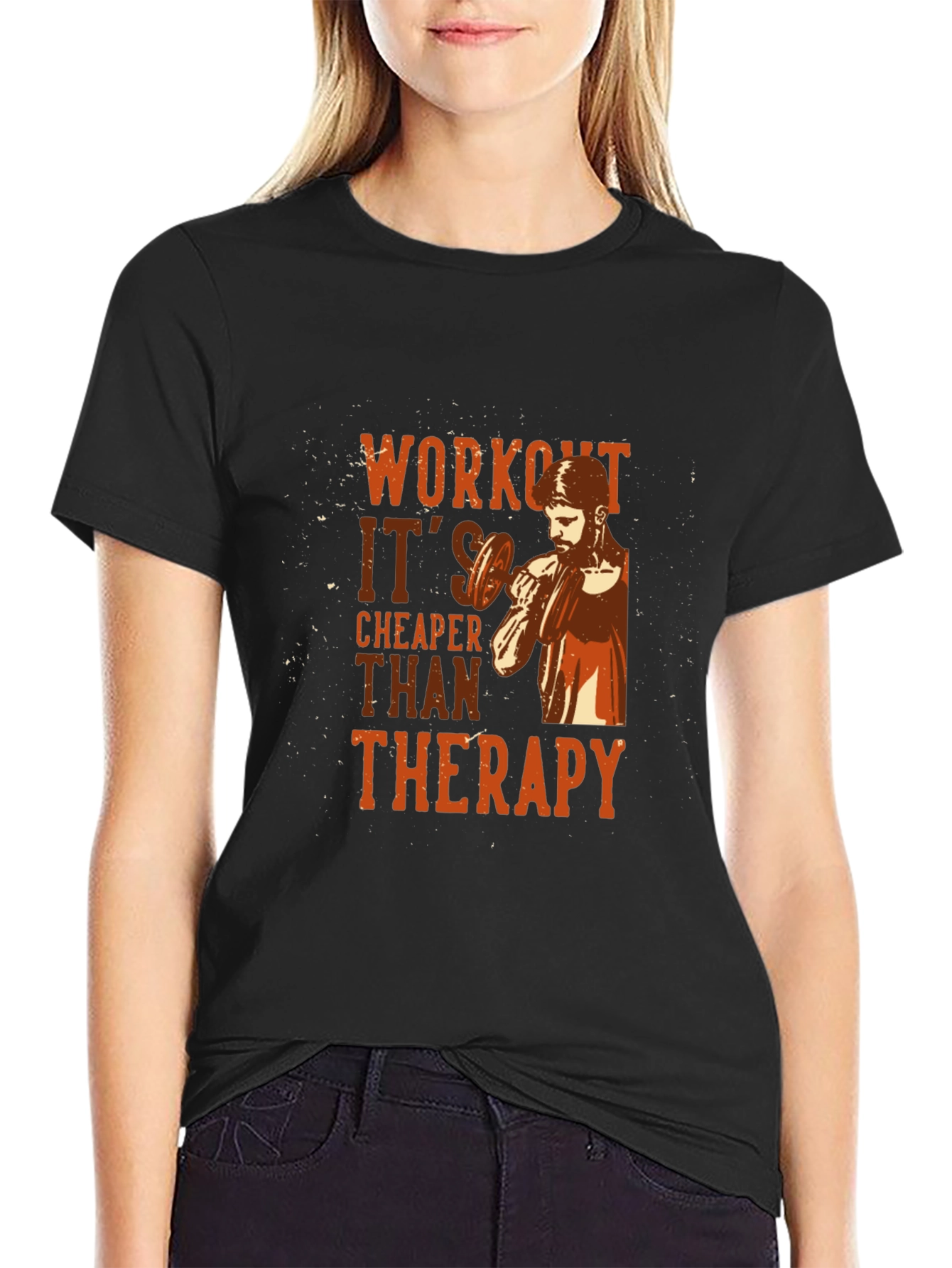 Workout Cheaper Than Therapy Graphic Tee