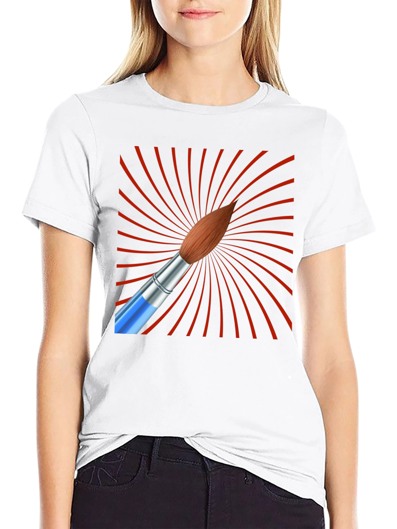 Artistic Brush Stroke Graphic Tee
