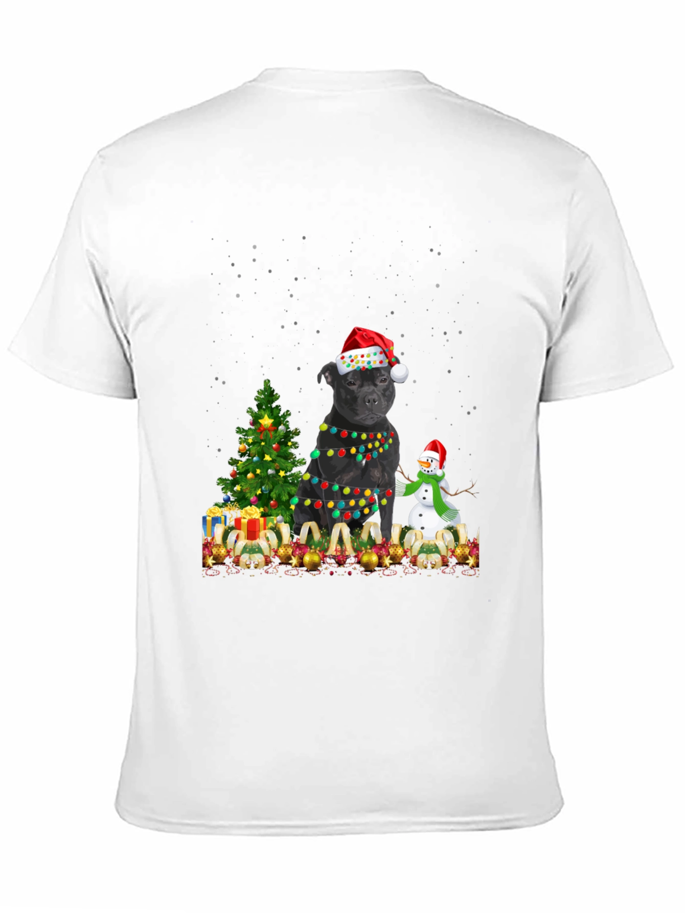 Christmas Staffordshire Bull Terrier T-Shirt