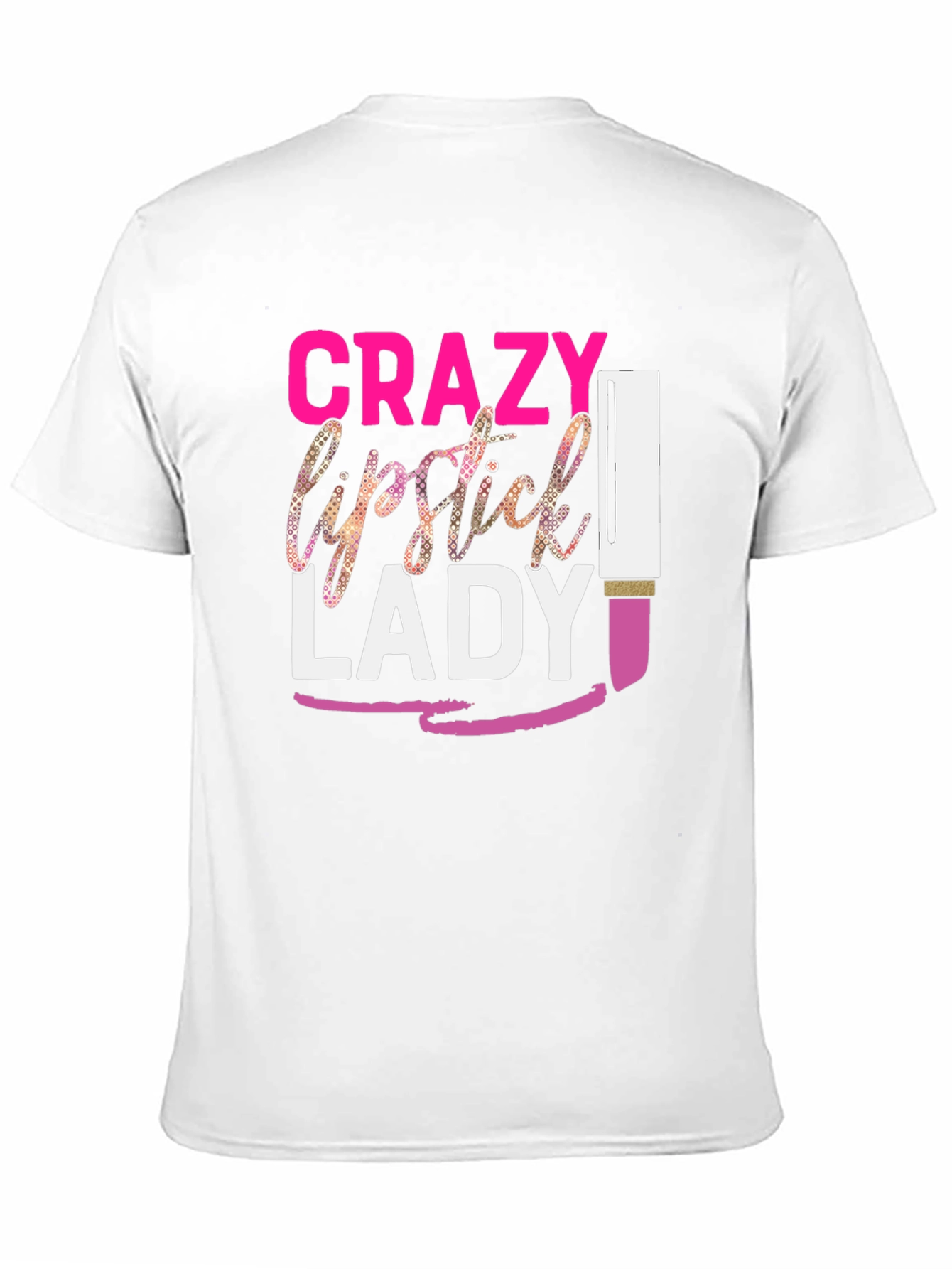 Crazy Lipstick Lady Black Graphic Tee