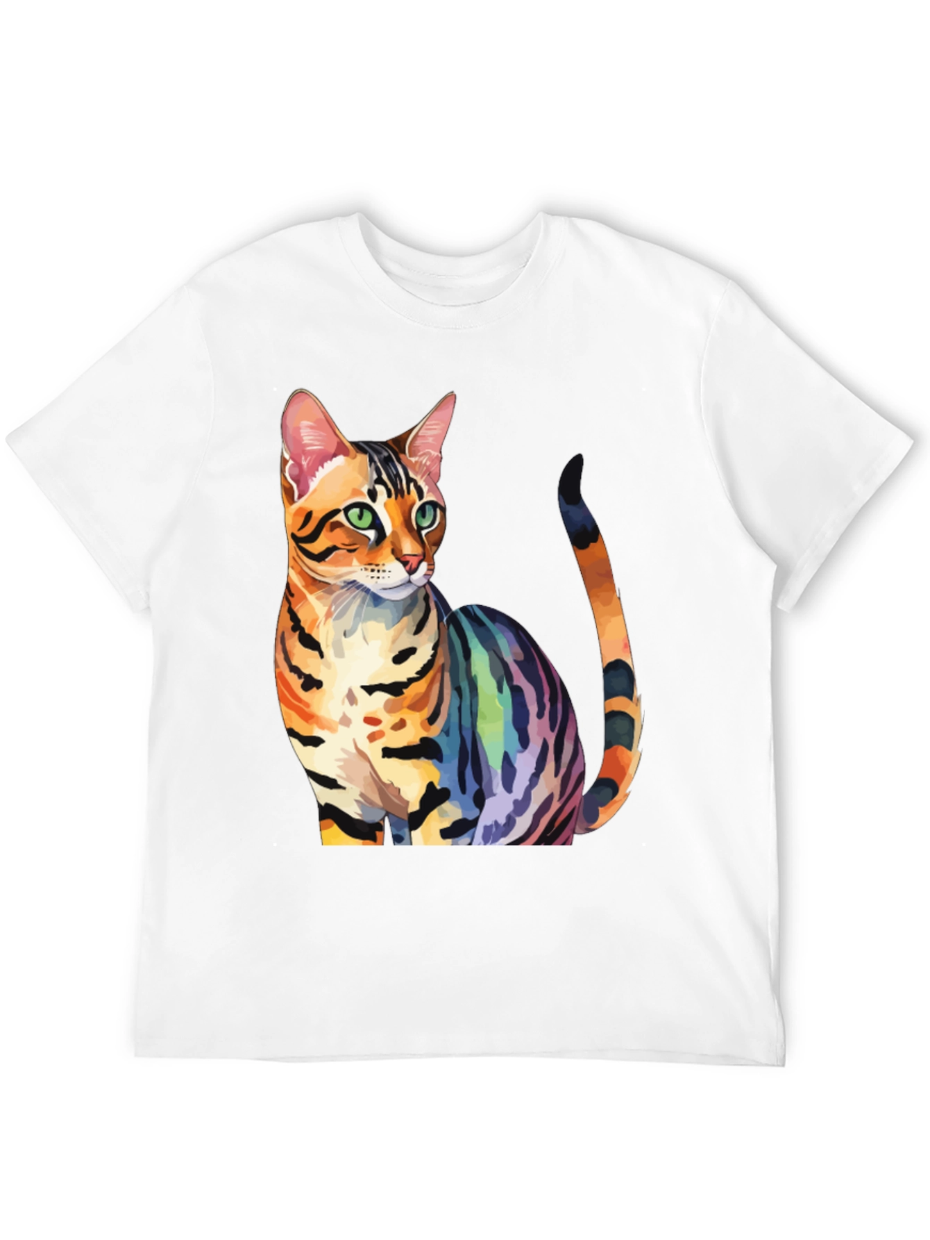 Rainbow Bengal Cat T-Shirt
