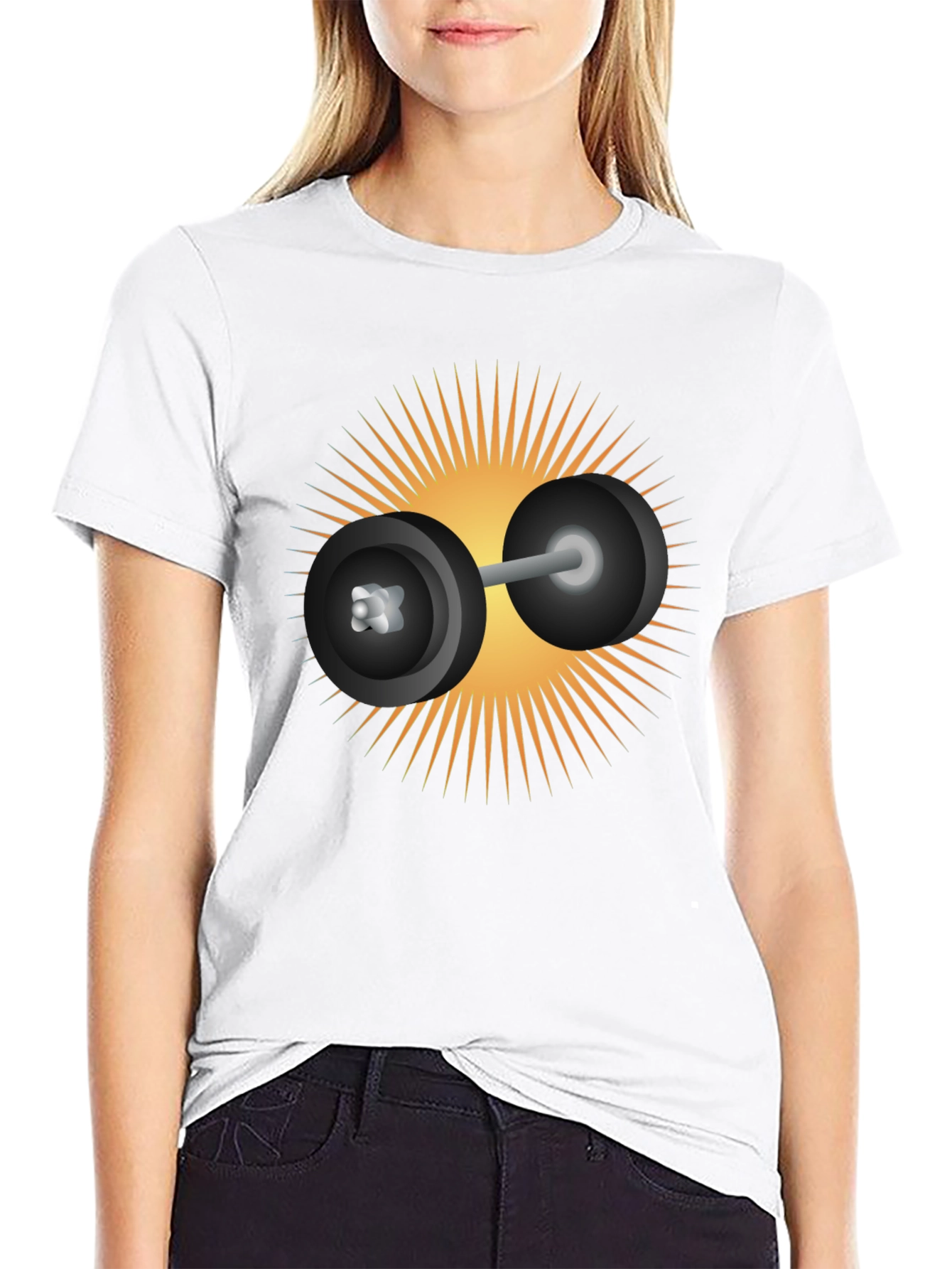 Weightlifting Sunburst T-Shirt - Black