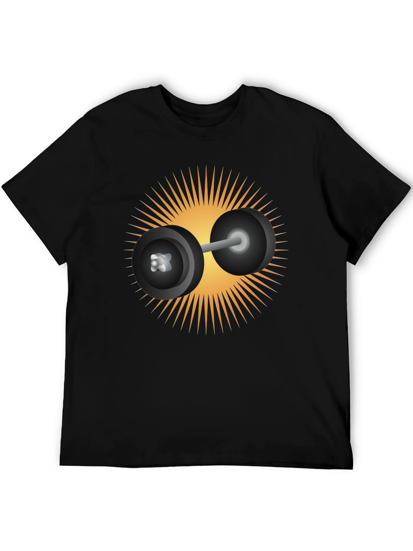 Weightlifting Sunburst T-Shirt - Black