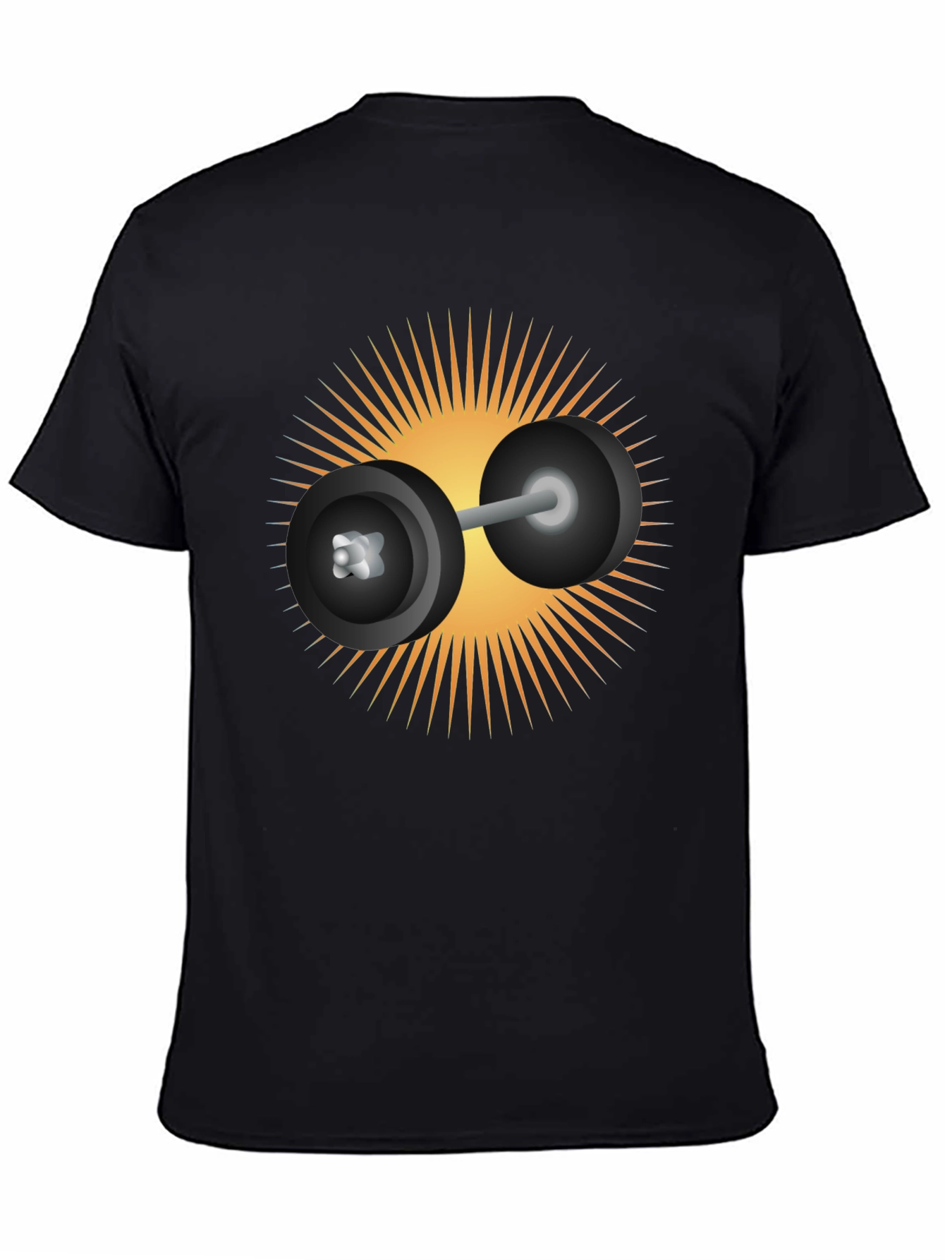 Weightlifting Sunburst T-Shirt - Black
