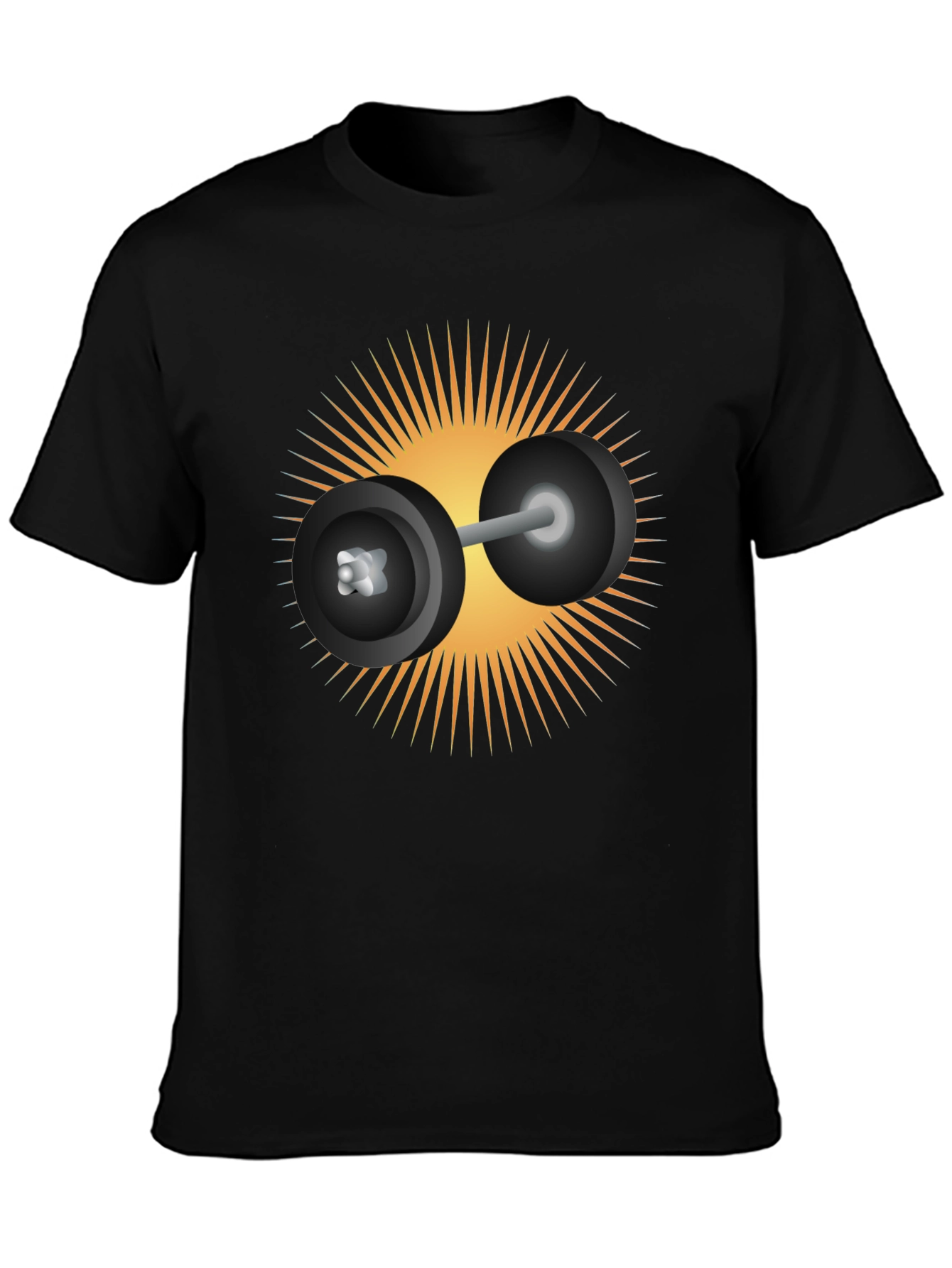 Weightlifting Sunburst T-Shirt - Black