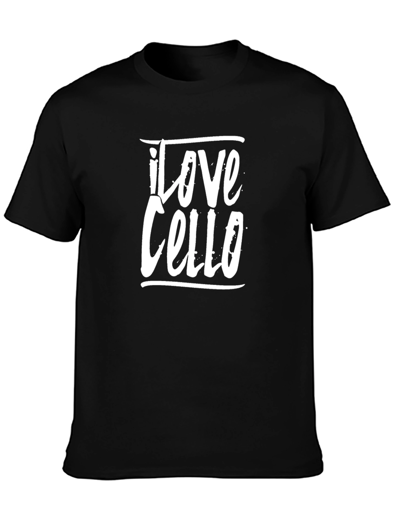 I Love Cello Black T-Shirt