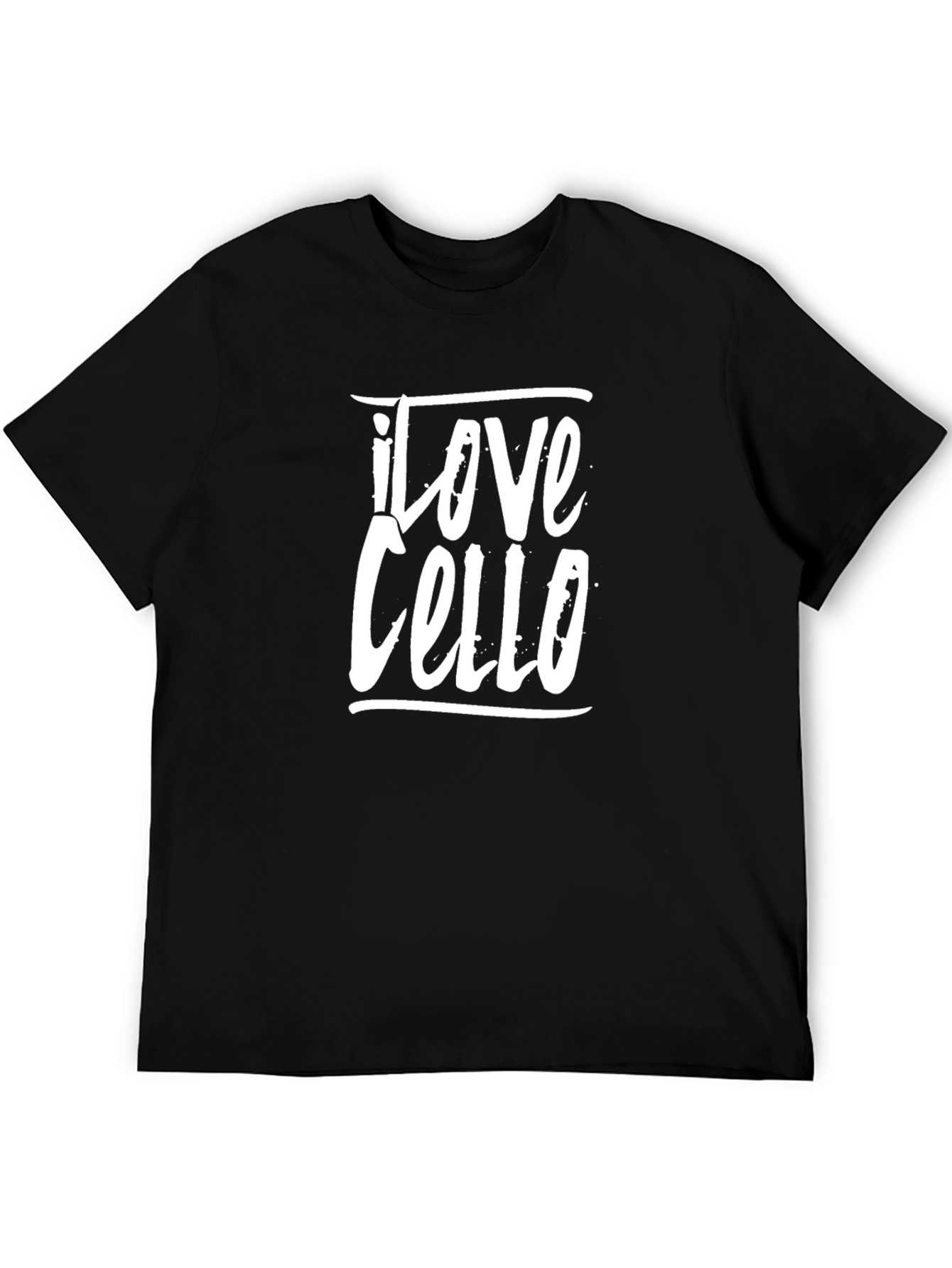 I Love Cello Black T-Shirt