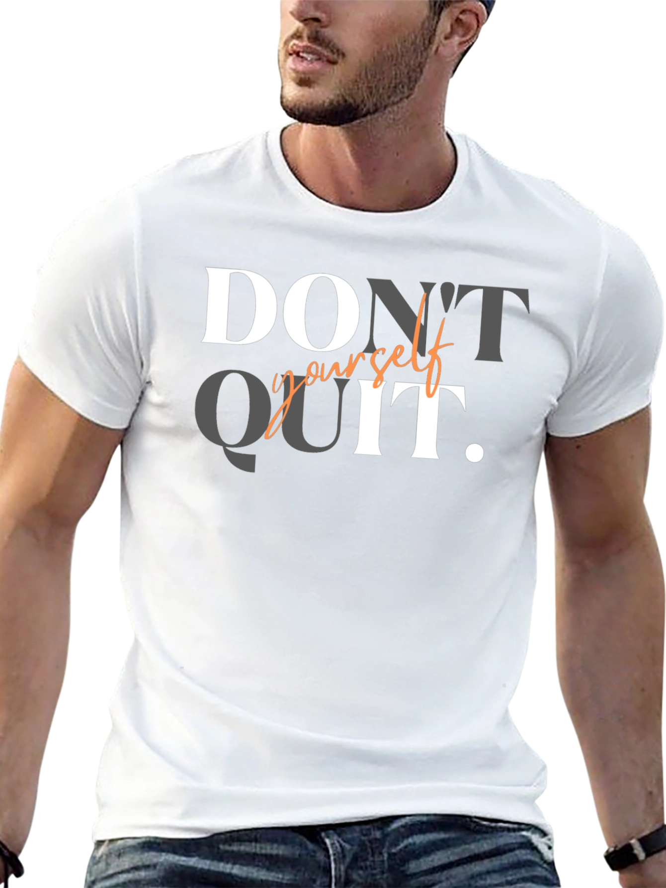 Dont Quit Motivational Black T-Shirt