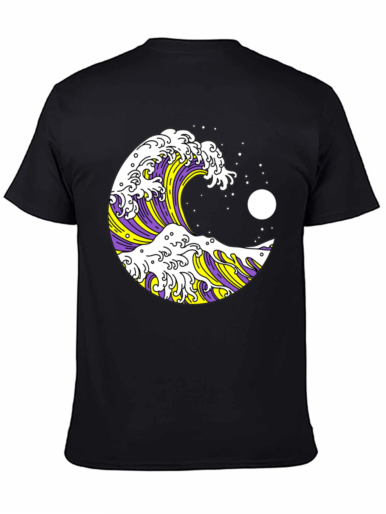 Great Wave Graphic Tee - Black