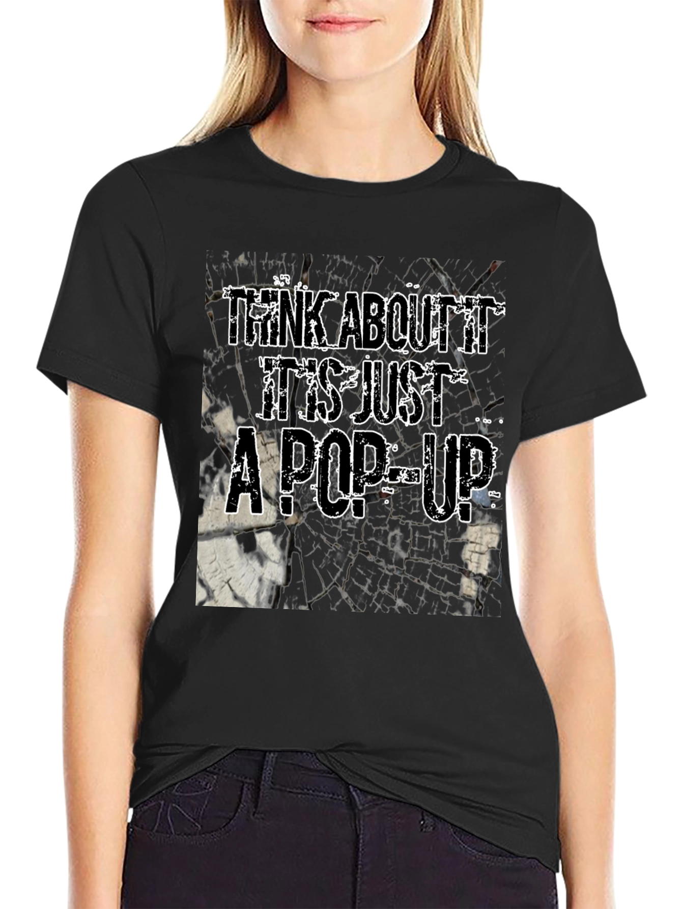 Think About It Pop-Up Graphic Tee