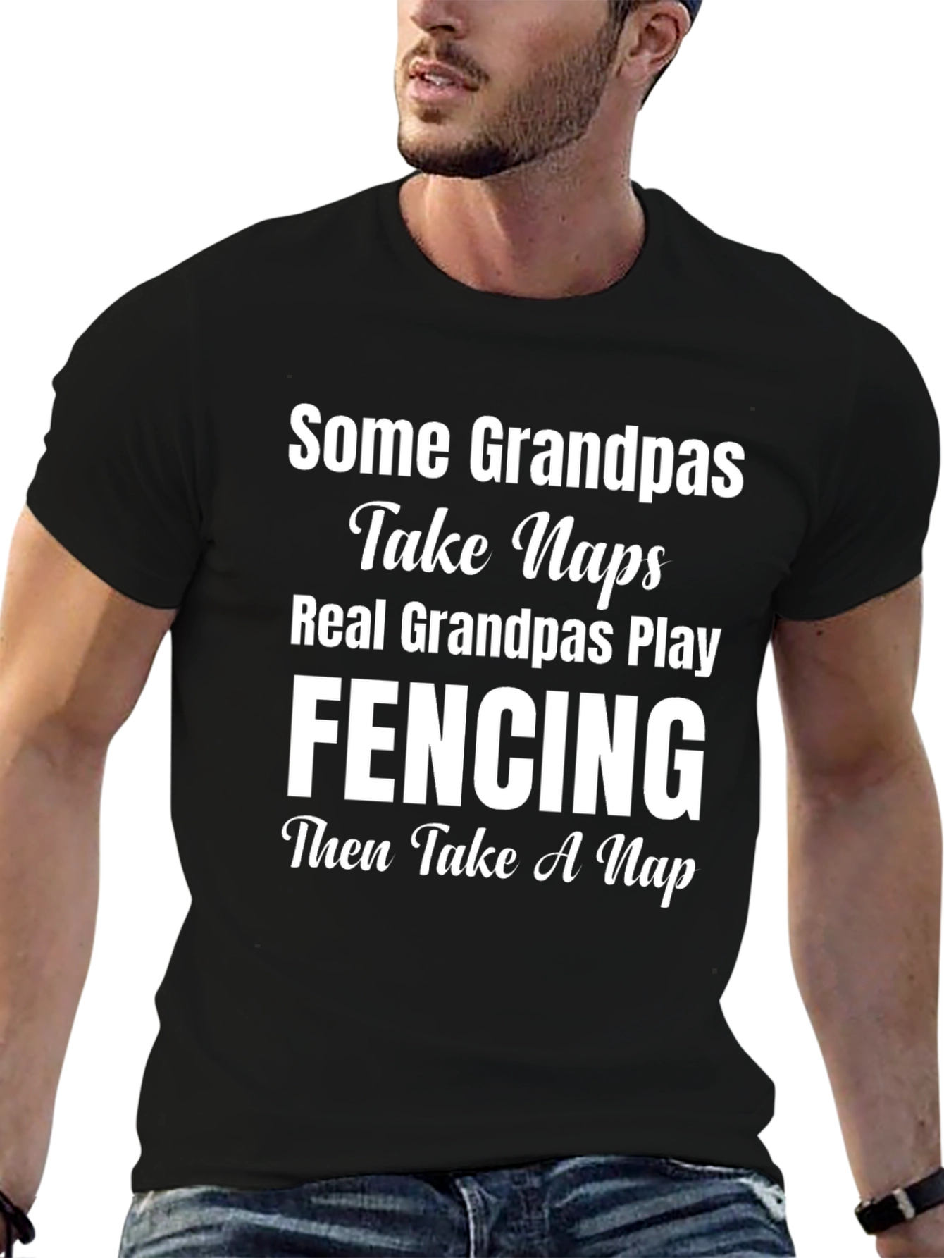 Funny Fencing Grandpa T-Shirt