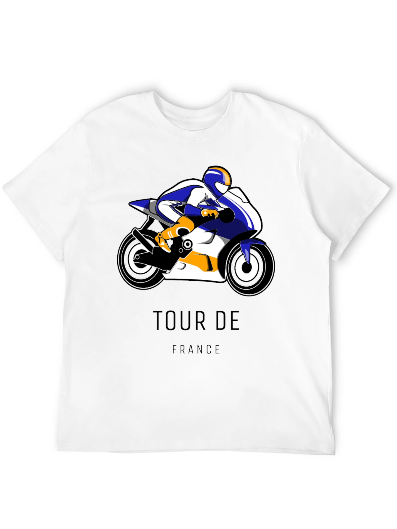 Tour de France Motorcycle Graphic Tee - Black