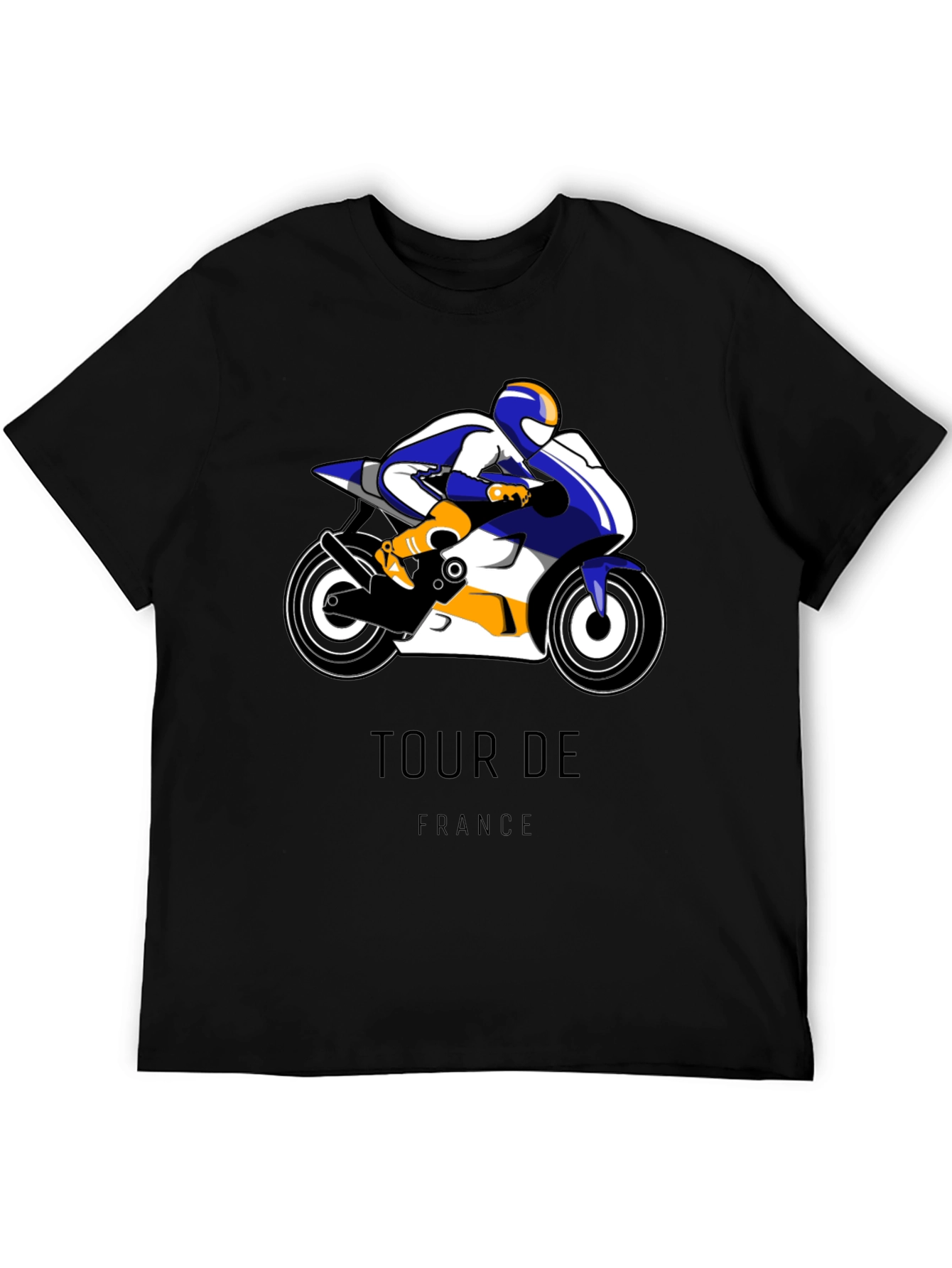 Tour de France Motorcycle Graphic Tee - Black