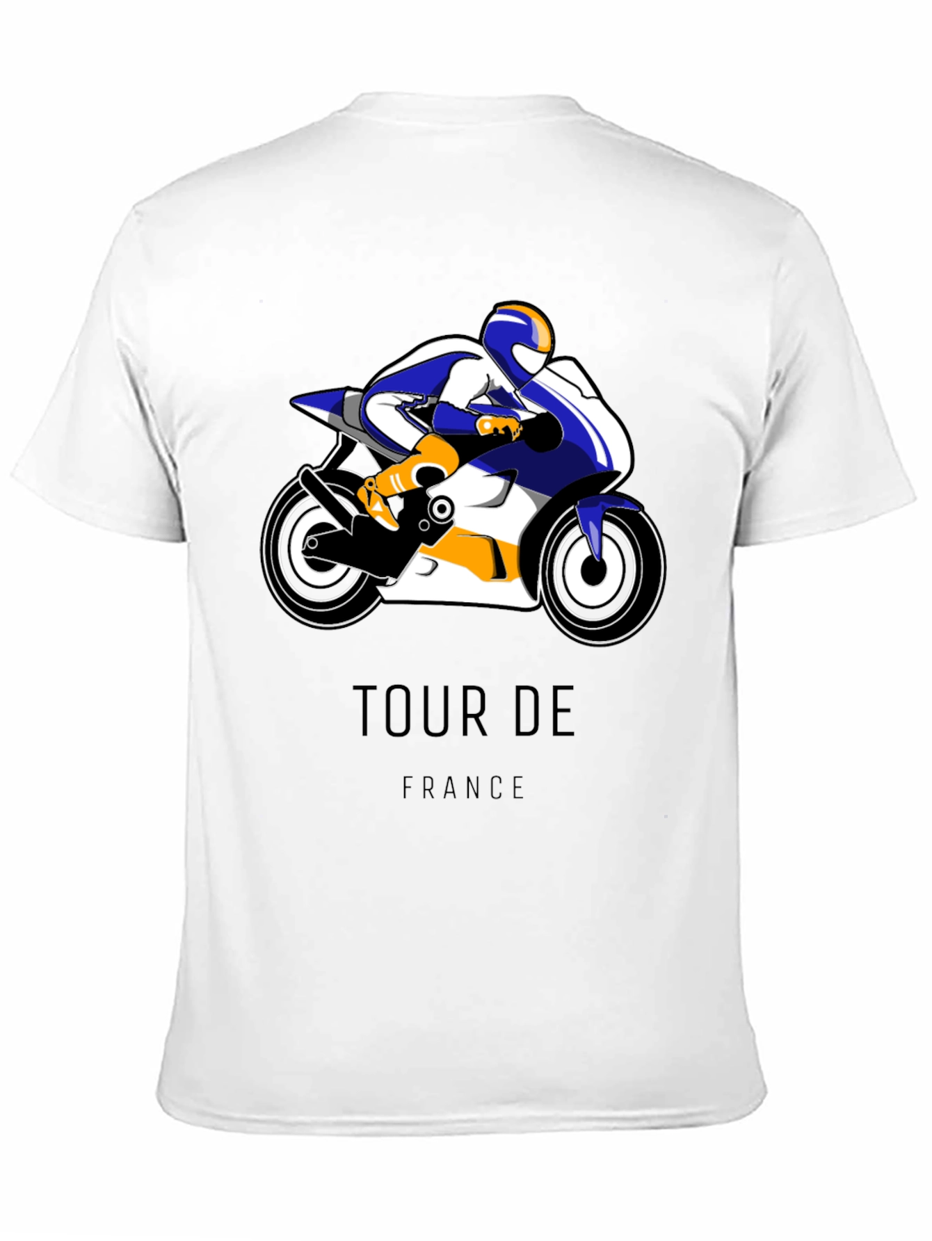 Tour de France Motorcycle Graphic Tee - Black