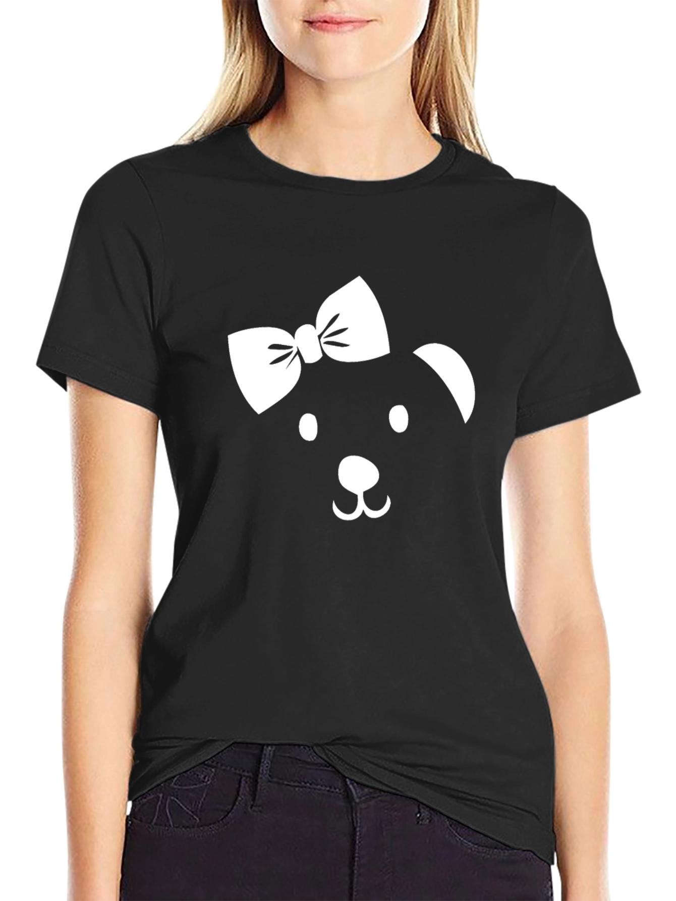 Cute Bear Bow T-Shirt