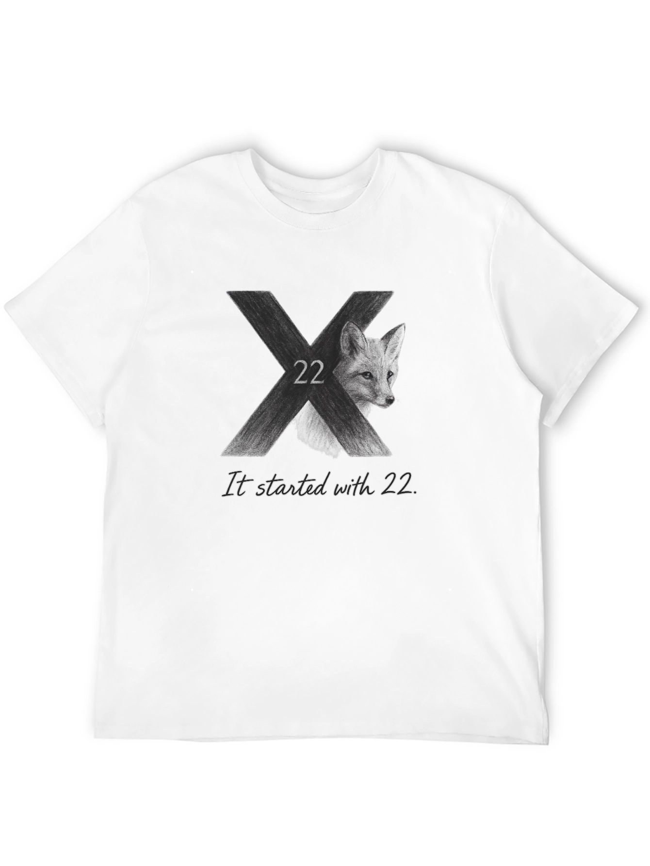 Fox 22 Black Graphic Tee