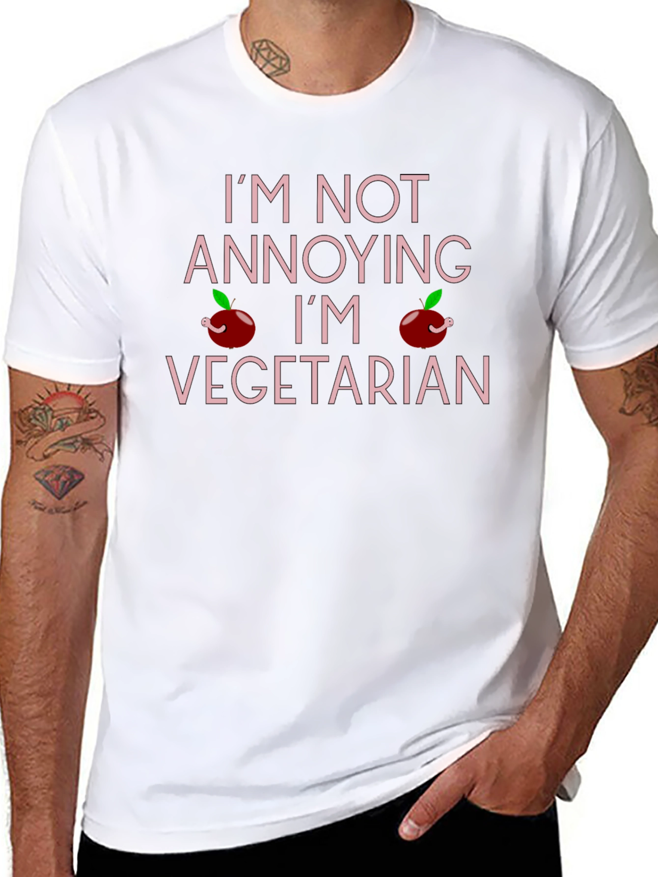 Im Not Annoying Im Vegetarian Graphic T-Shirt